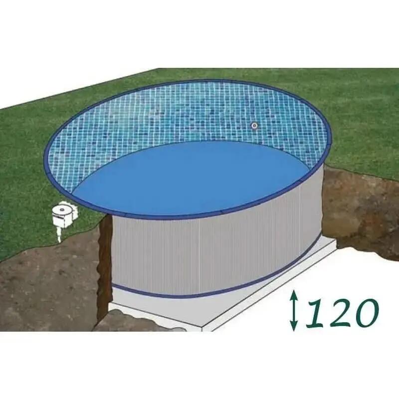 Piscina interrata Madagascar Ø 420 x 150 cm Rotonda 2/6