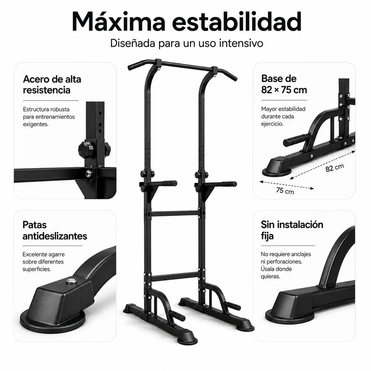 Torre per trazioni e dip multifunzione 170-210 cm 6/7