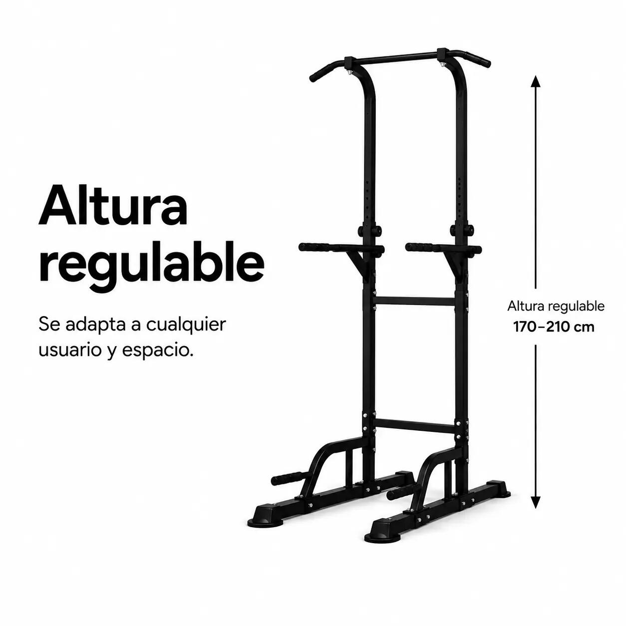 Torre per trazioni e dip multifunzione 170-210 cm 5/7