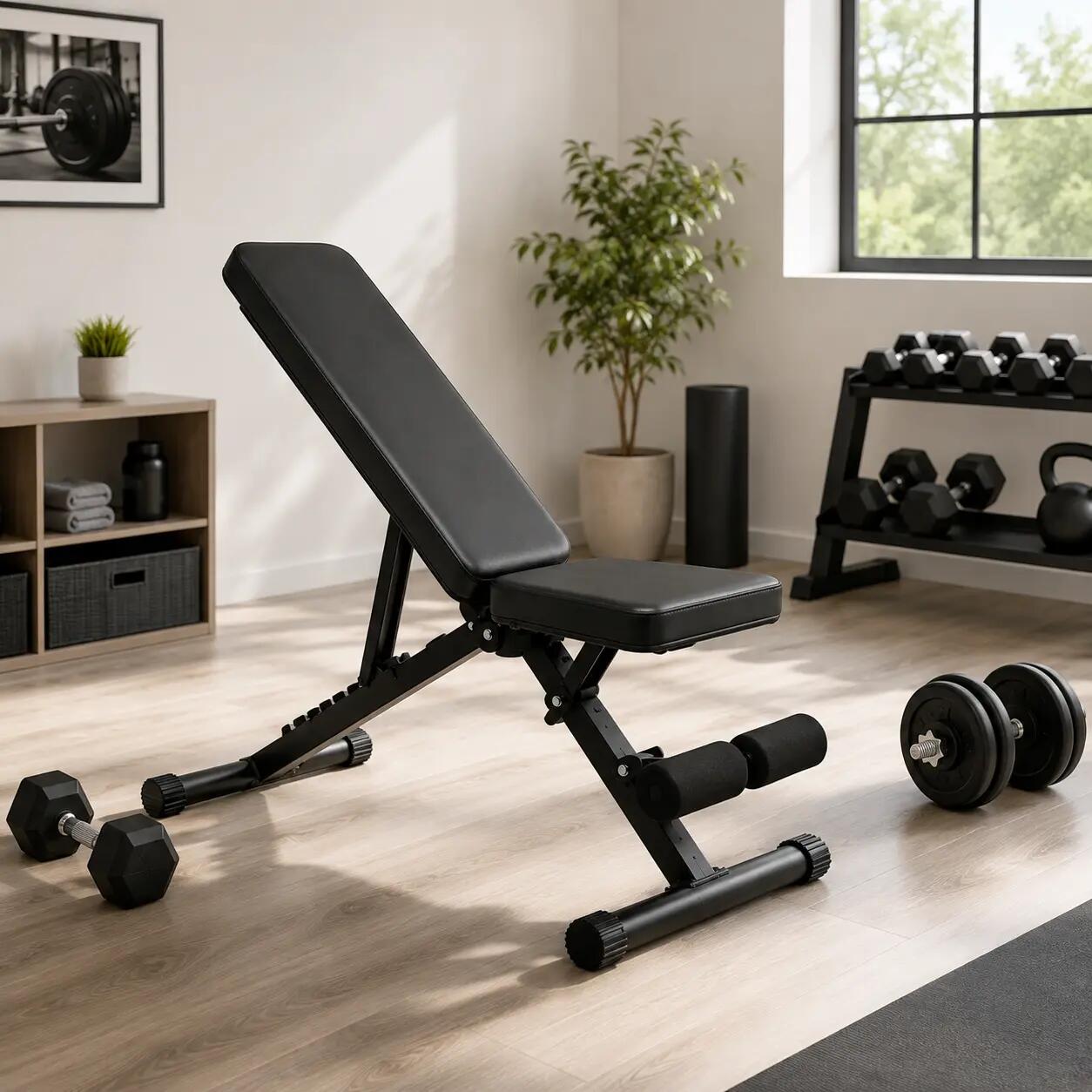 Banc de musculation pliable dossier réglable 7 positions 2/7