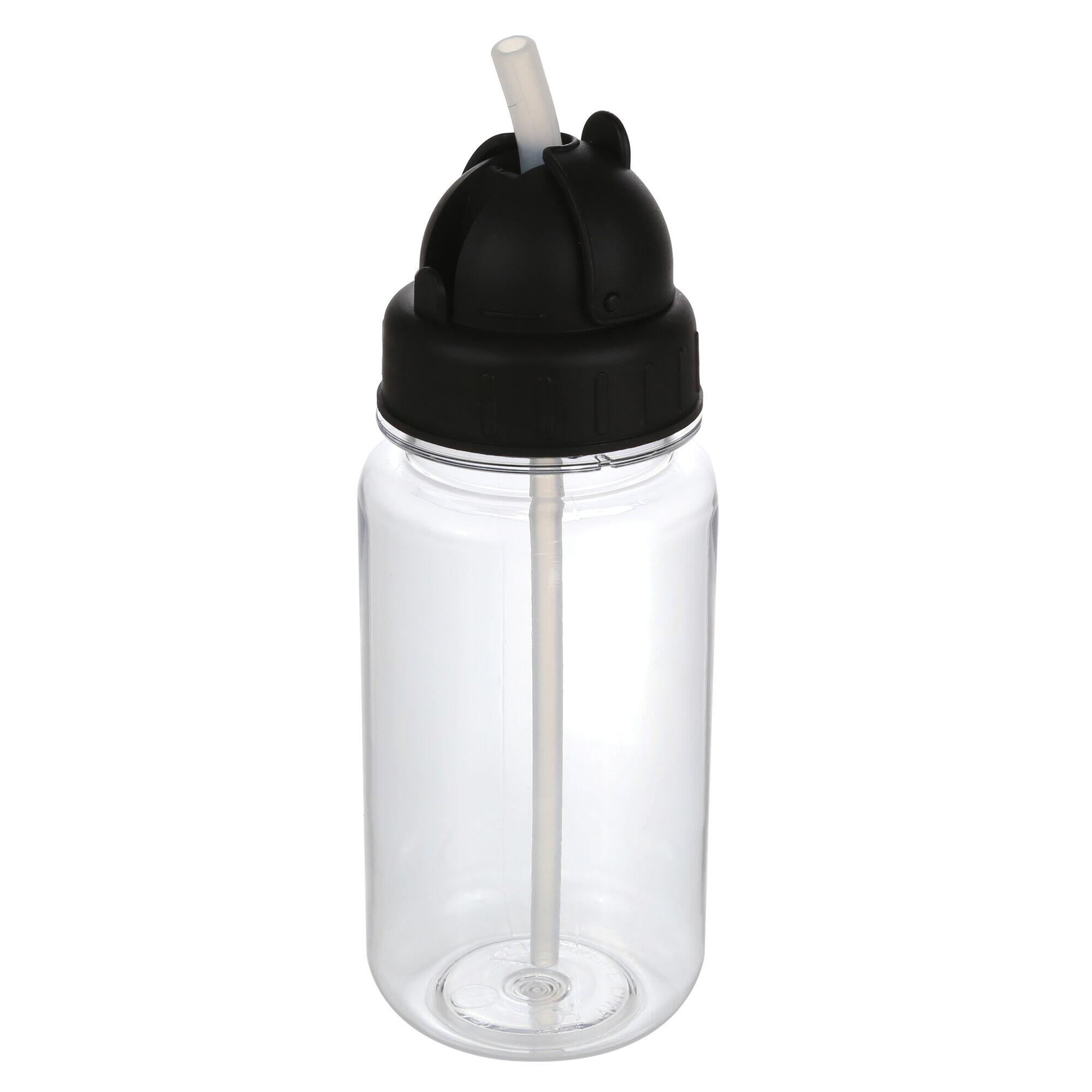 0.35L Kids' Camping Drinking Straw Bottle - Clear 1/1