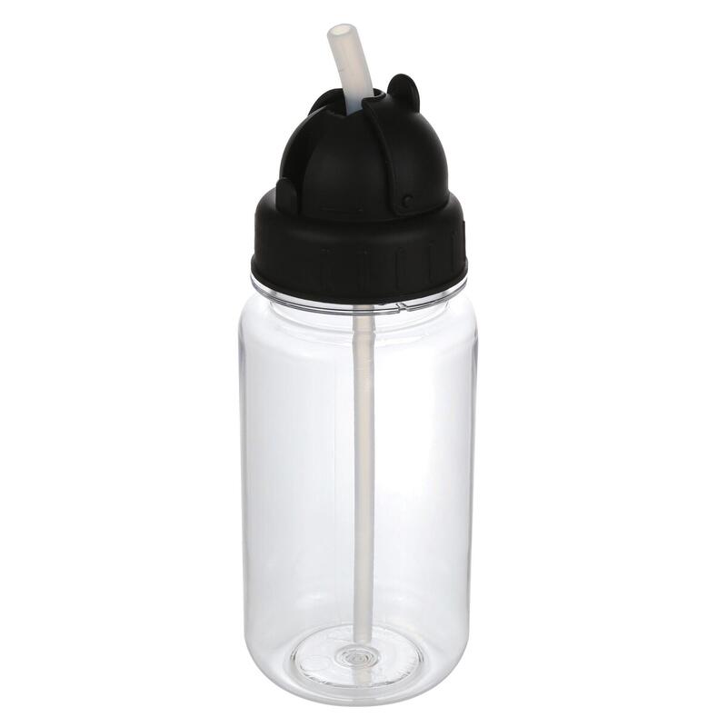 Tritan fles met drinktuit van 2,3 liter voor op de camping voor kinderen - Zwart