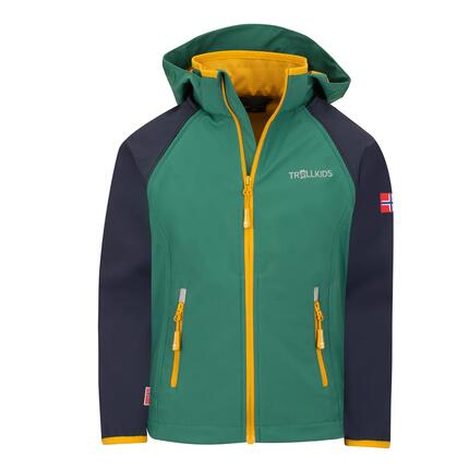 Kinder Softshelljacke Rondane Wasserabweisend Hellrot / Blau
