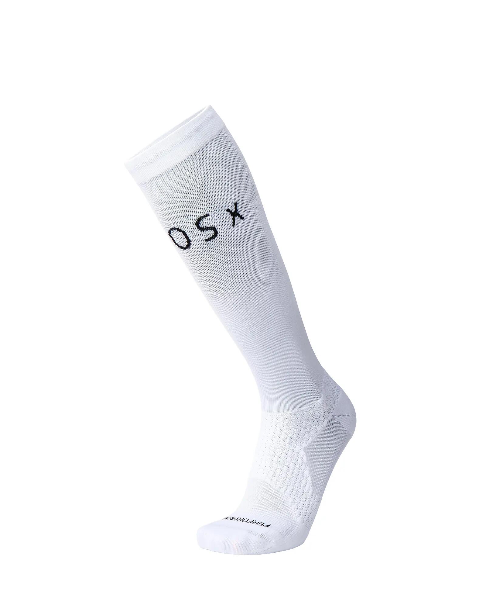 BIOSx Running Compression Socks Anti-Blister Crisp White