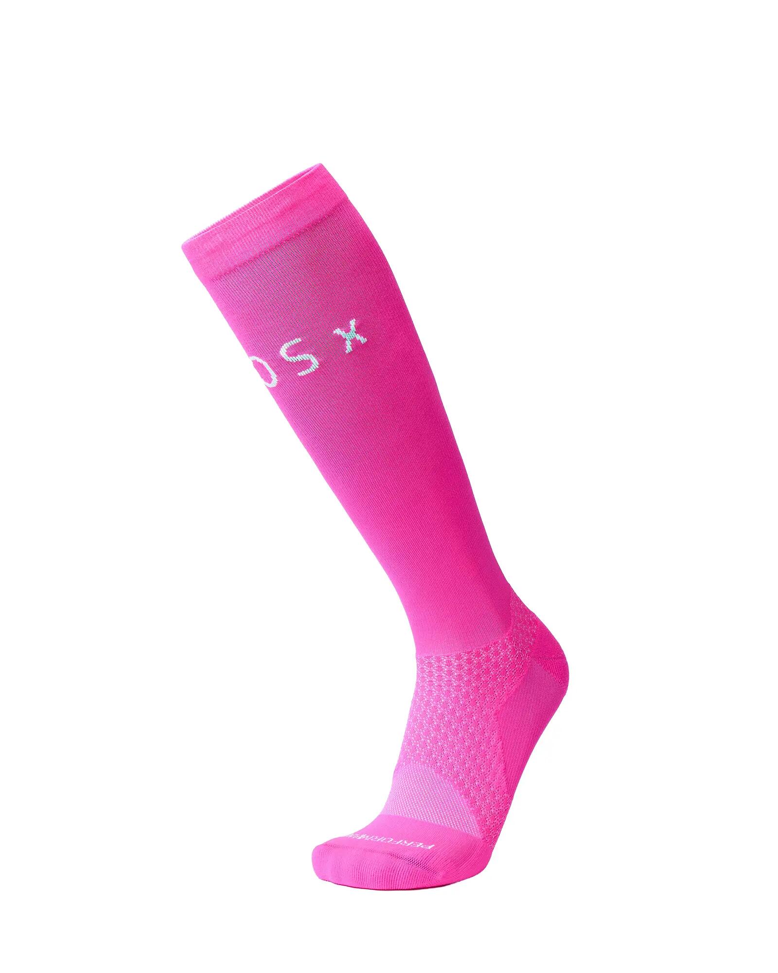 BIOSx Running Compression Socks Anti-Blister Neon Pink