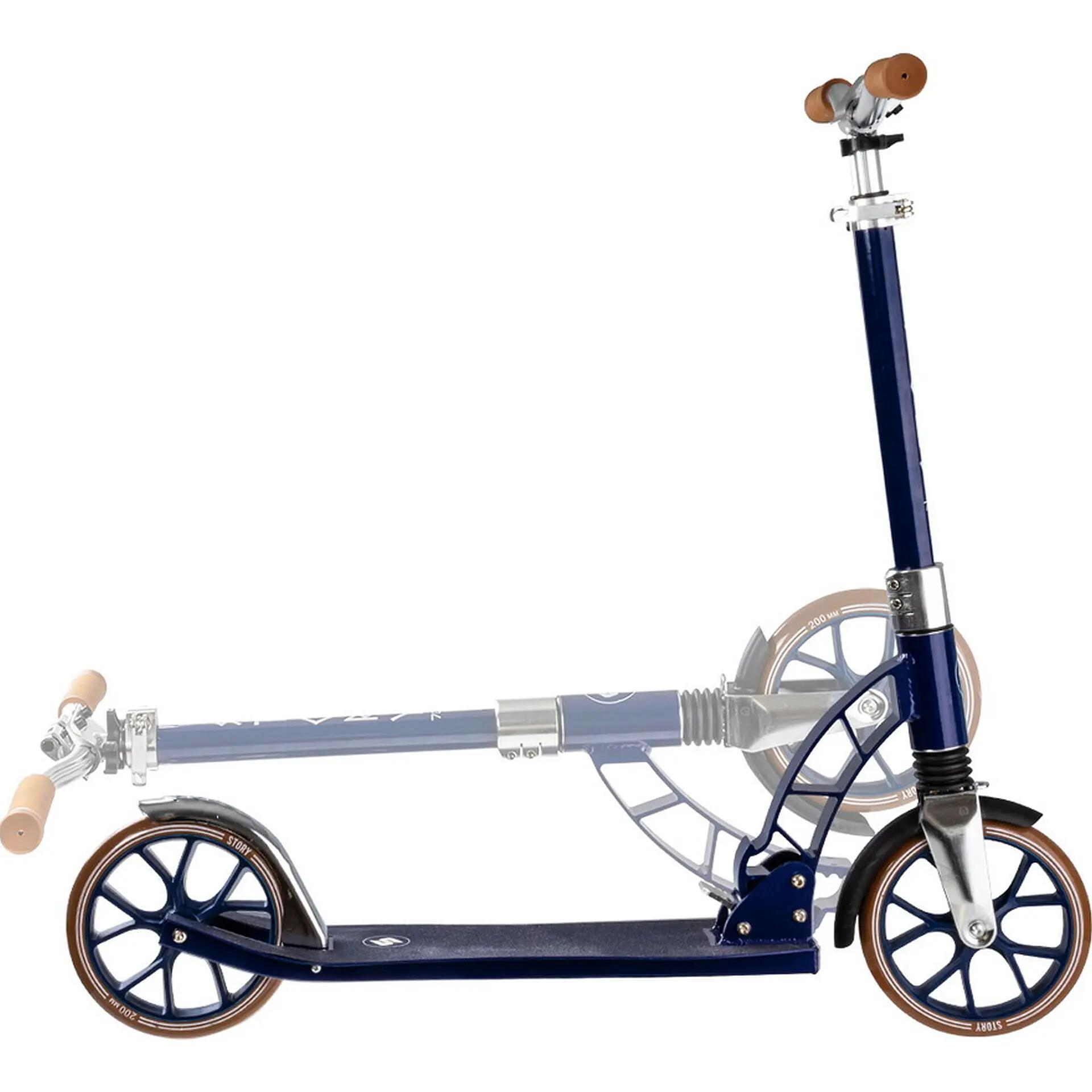 City-Scooter 70's Foldable Commuter, blu 2/3