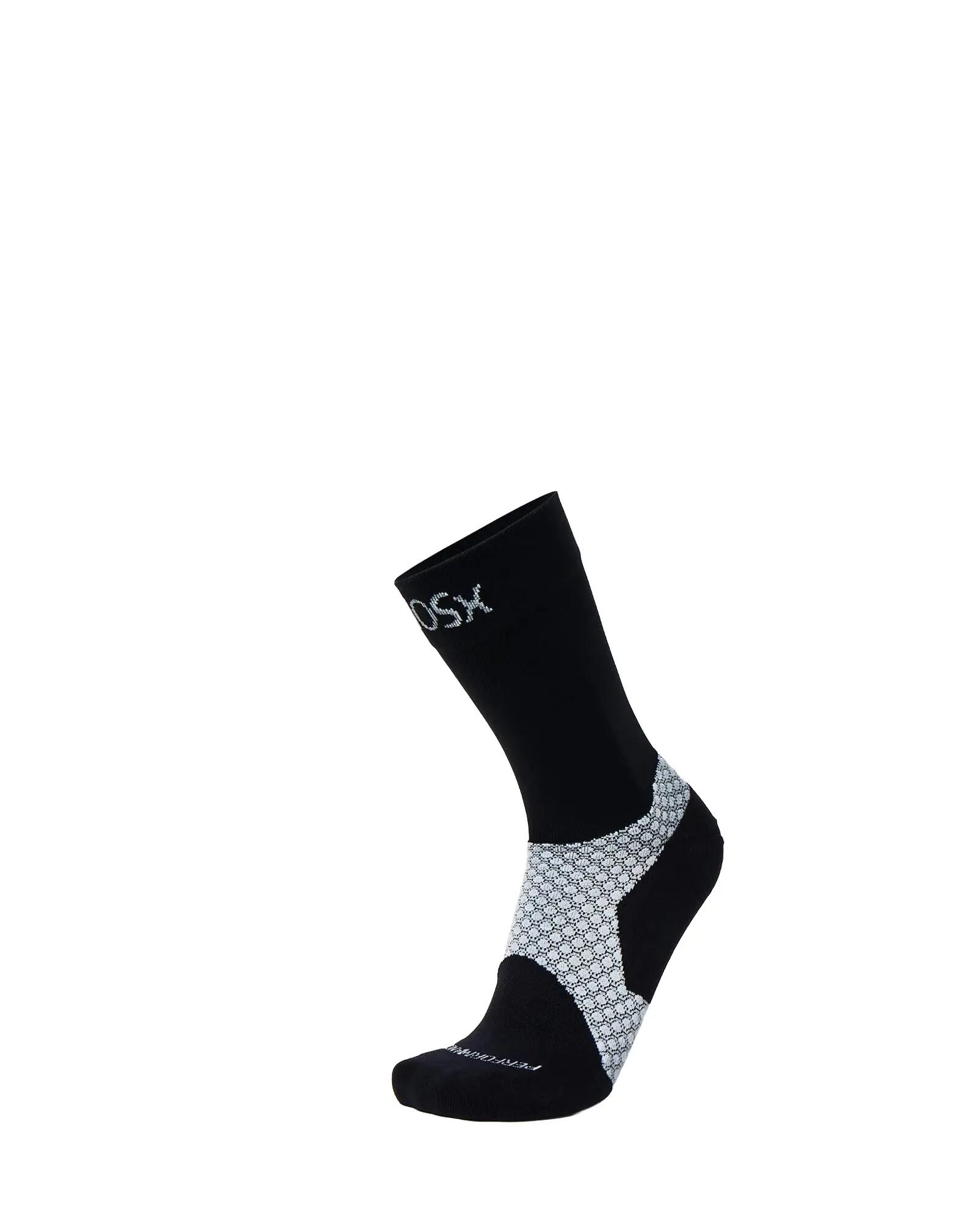 BIOSx Running Crew Compression Socks Anti-Blister Black