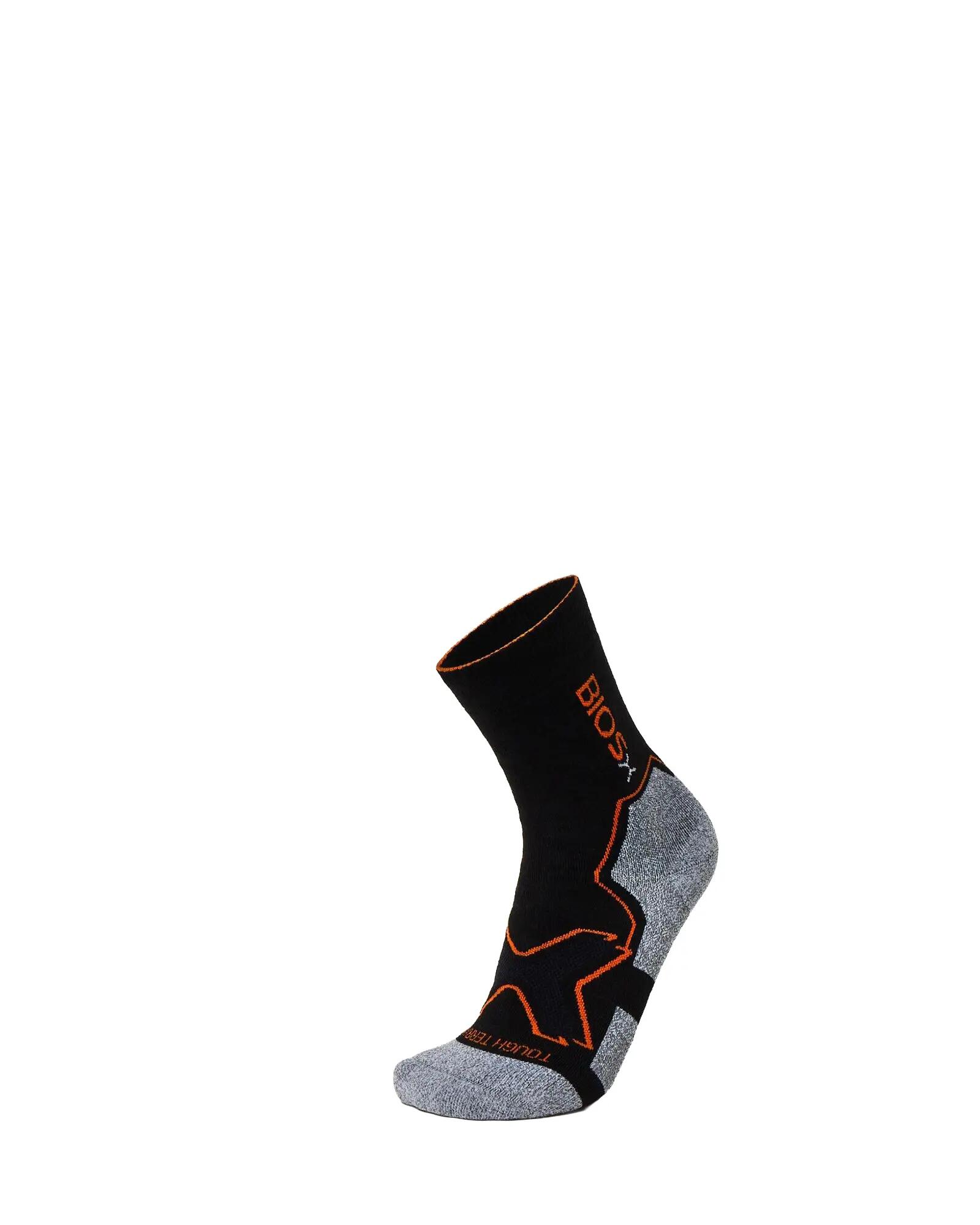 BIOSx Work Hiking Compression Socks Merino Wool Bamboo Black