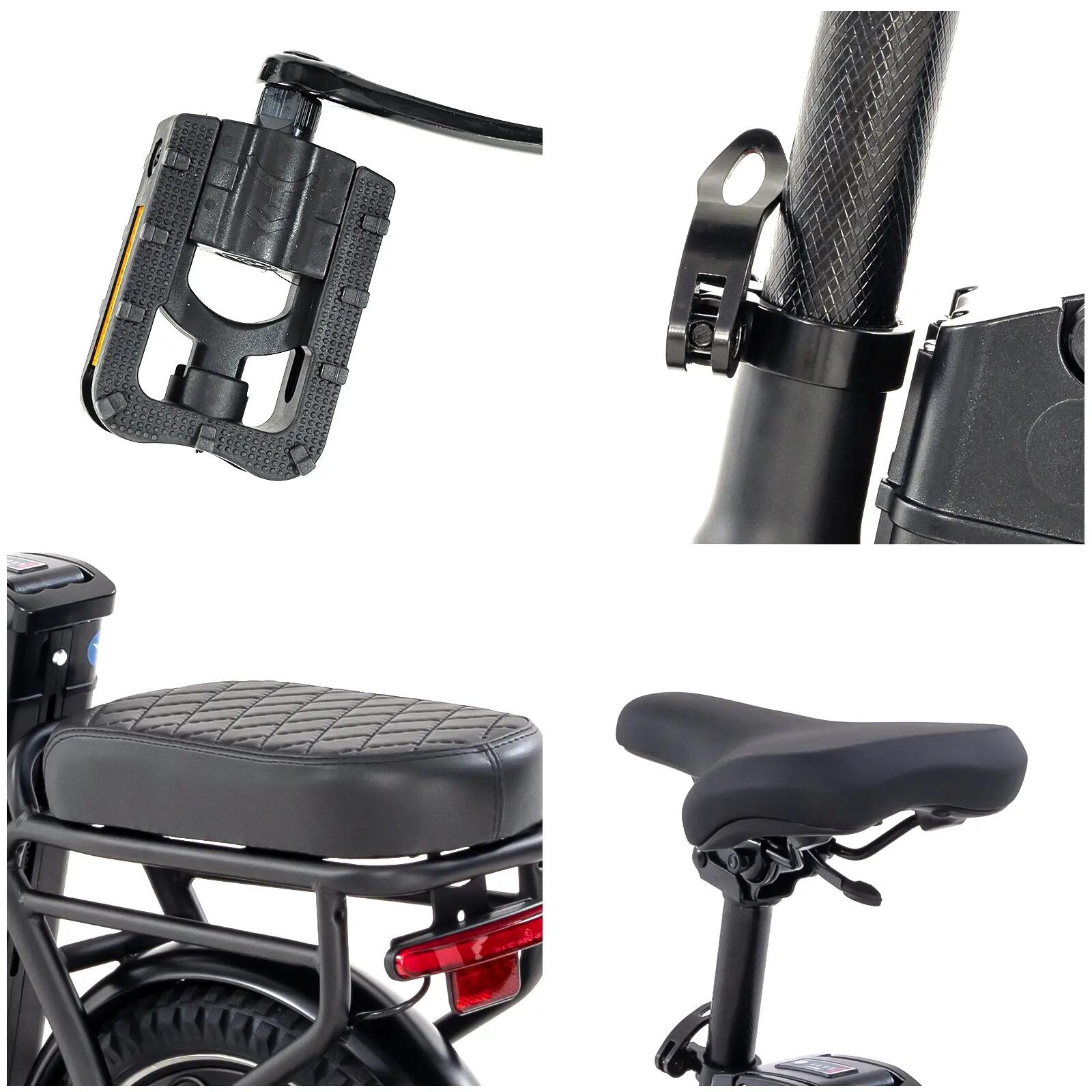 Elektrische vouwfiets 16" 250W 13Ah 25 km/u EK5 compact stadsfiets 7/15