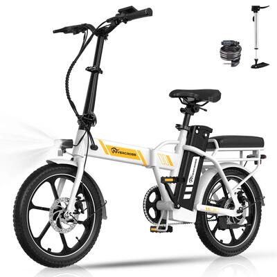 Bici Elettrica Pieghevole 250W Compatta e Leggera – EVERCROSS EK5 Nera