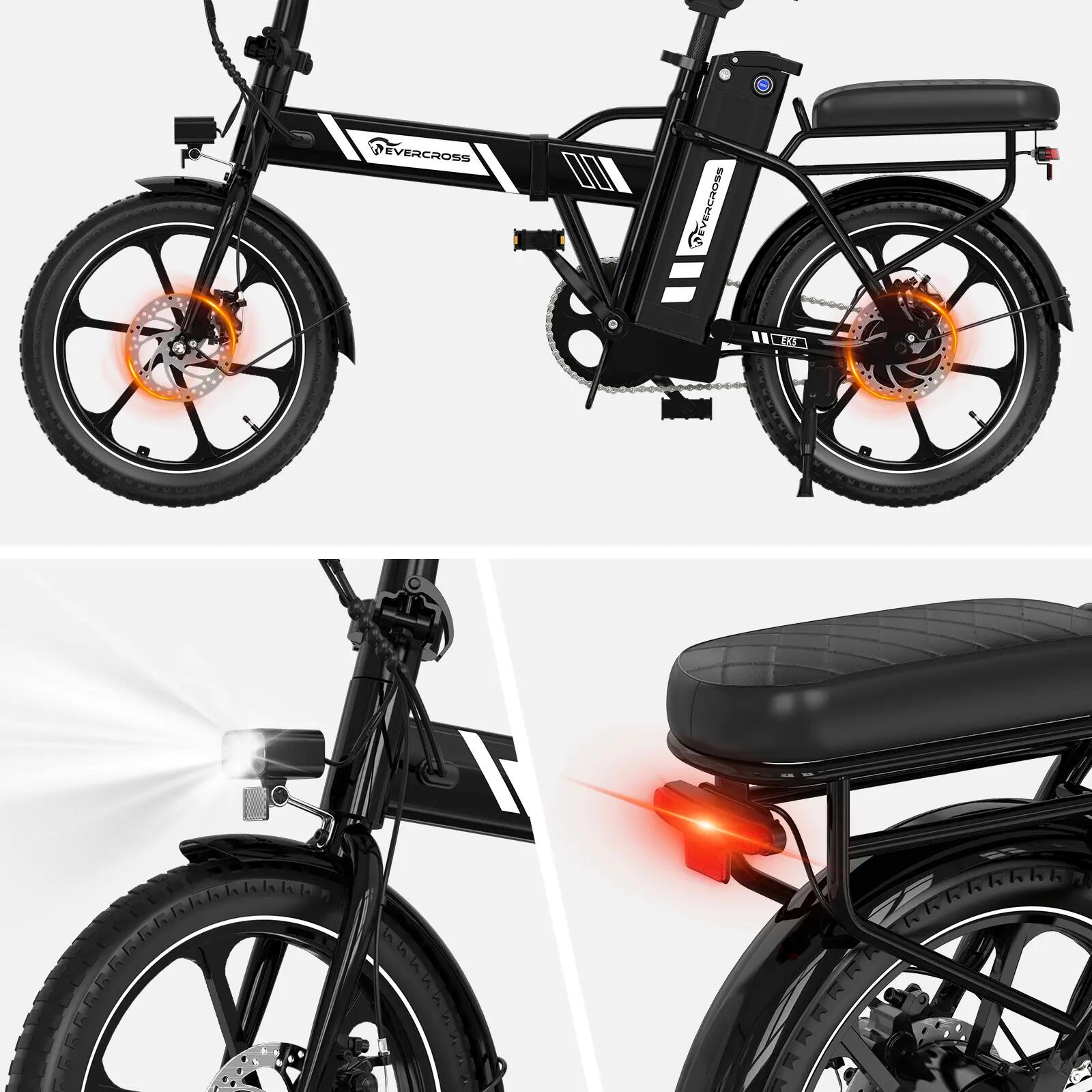 Elektrische vouwfiets 16" 250W 13Ah 25 km/u EK5 compact stadsfiets 5/15