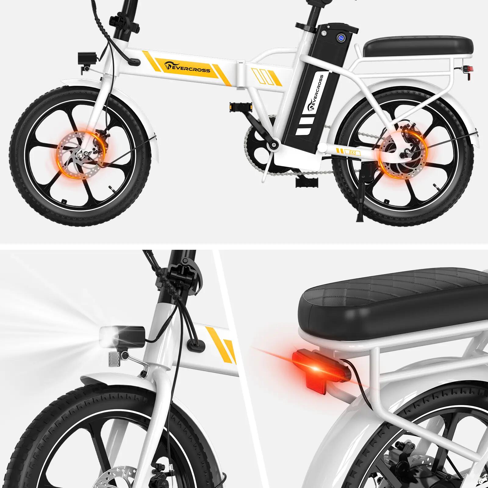 Vélo électrique pliant 16" 250W 13Ah 25 km/h EK5 compact urbain 5/15