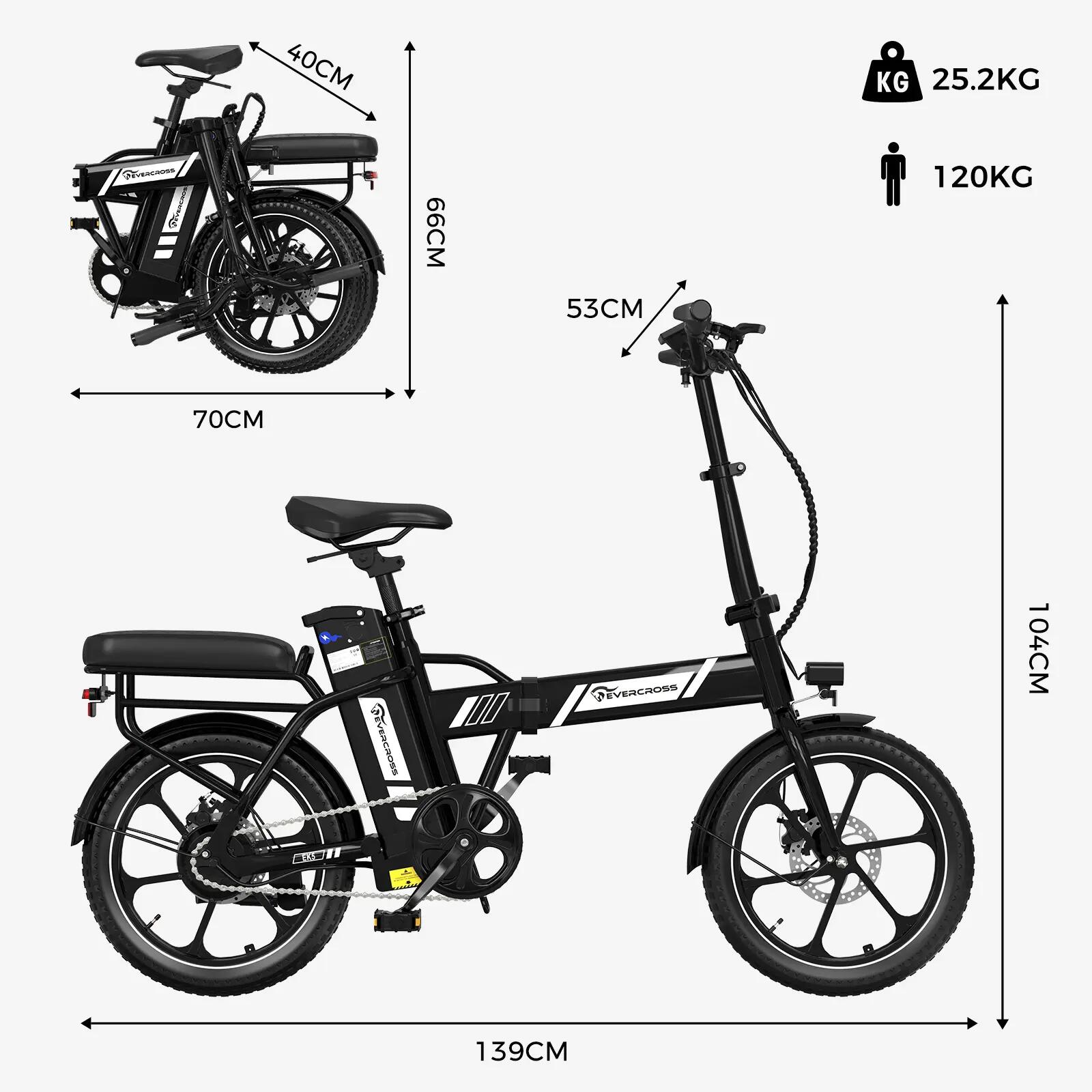 Elektrische vouwfiets 16" 250W 13Ah 25 km/u EK5 compact stadsfiets 2/15