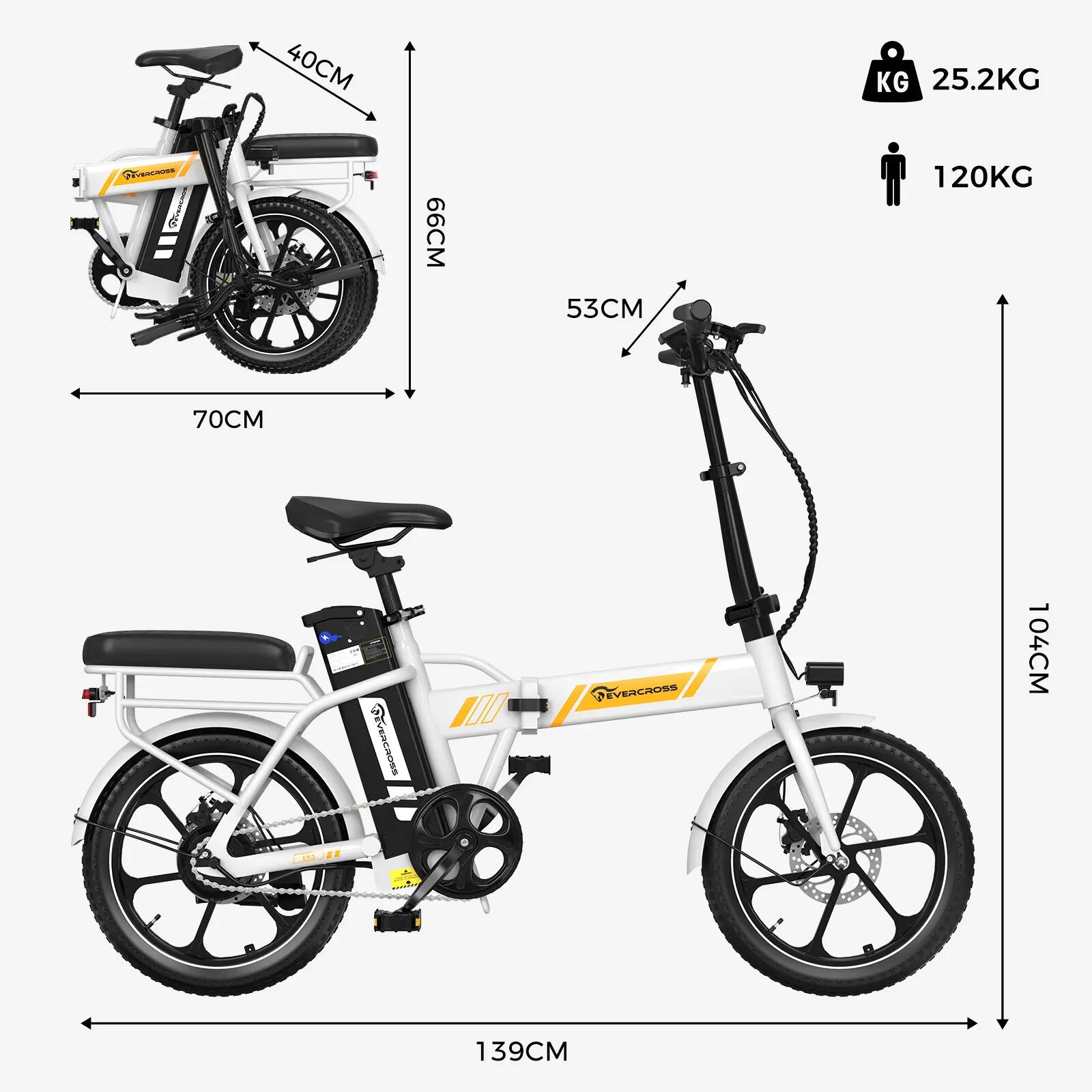Vélo électrique pliant 16" 250W 13Ah 25 km/h EK5 compact urbain 2/15