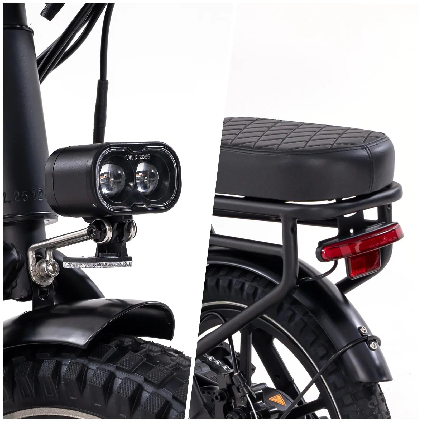 Elektrische vouwfiets 16" 250W 13Ah 25 km/u EK5 compact stadsfiets 15/15