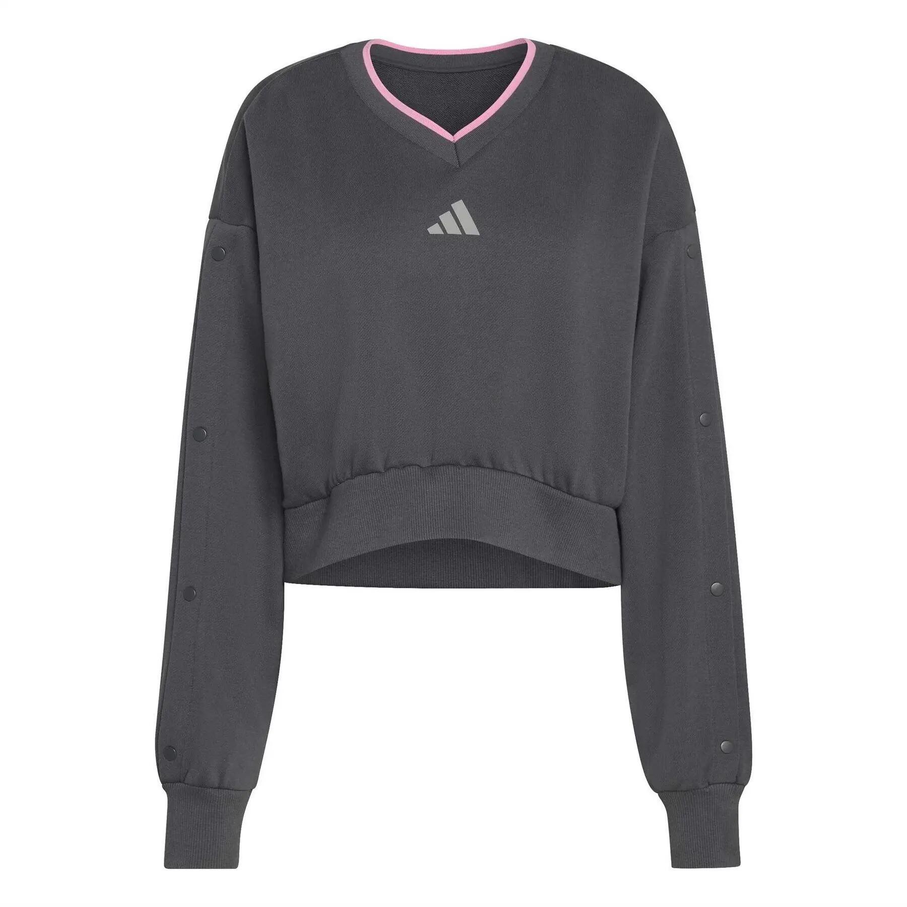 Adidas Womens/Ladies Drop Shoulder Crop Sweatshirt