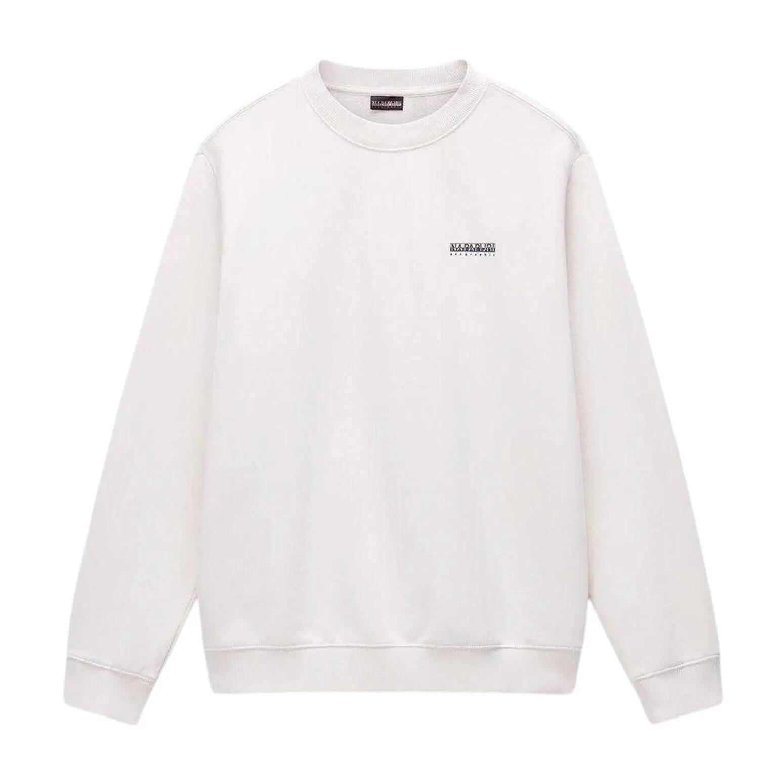 Napapijri Mens Box Logo Cotton Crew Neck Straight Sweatshirt