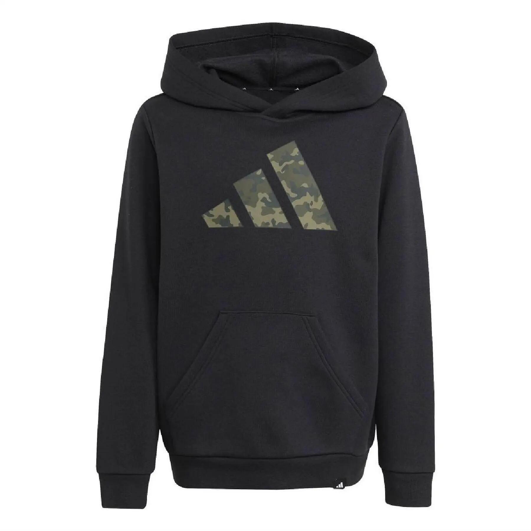 Adidas Childrens/Kids Camo Logo Hoodie