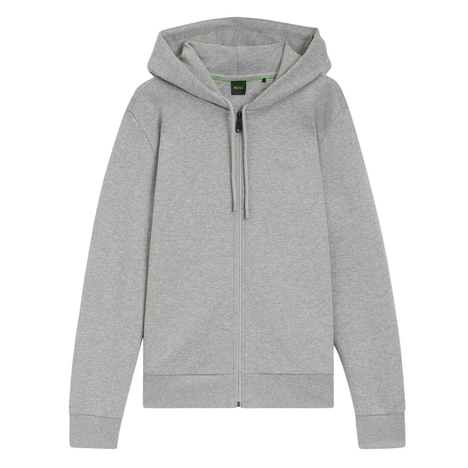 Boss Mens Saggy Logo Full Zip Hoodie