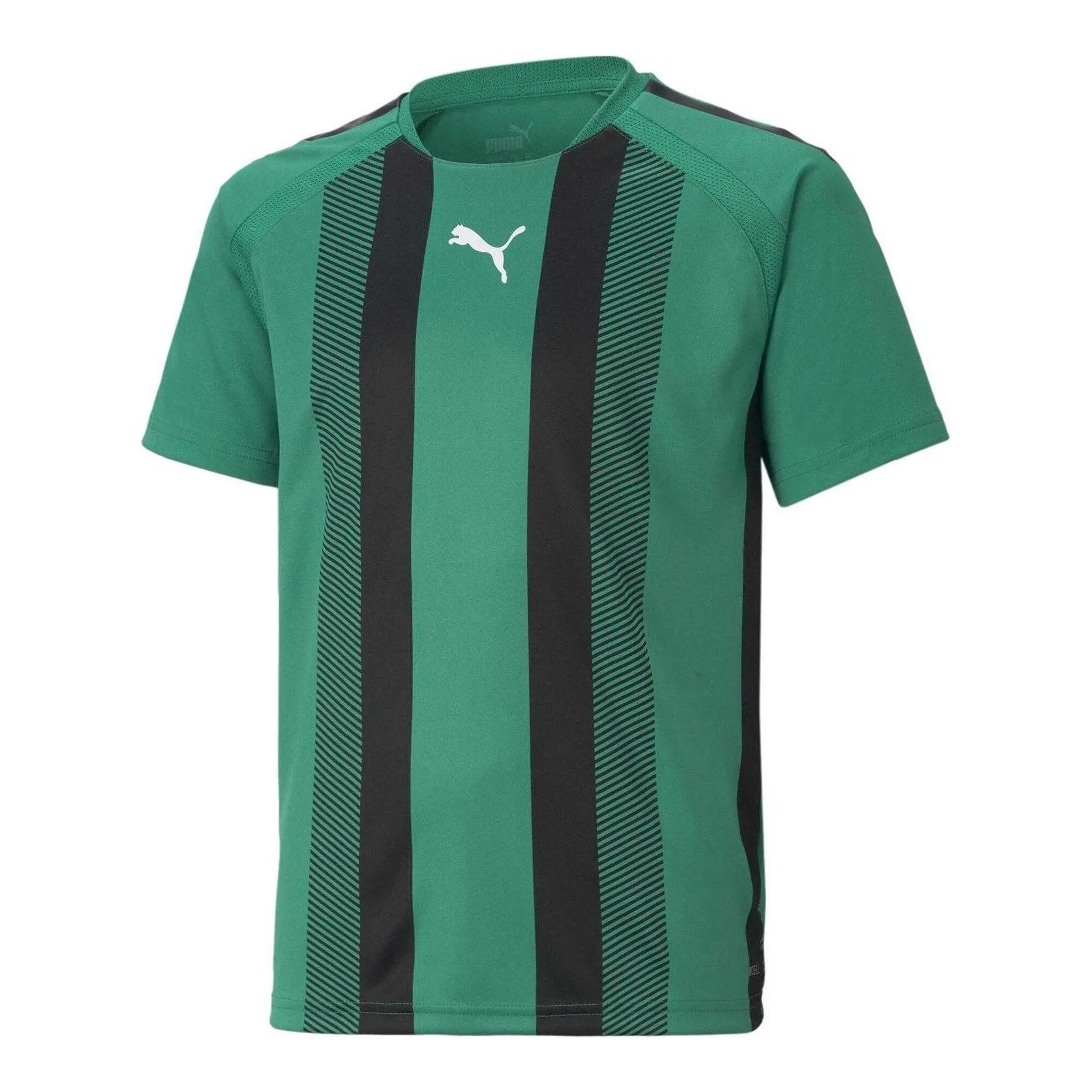 Puma Childrens/Kids Team Liga Striped Stripes Athletic T-Shirt