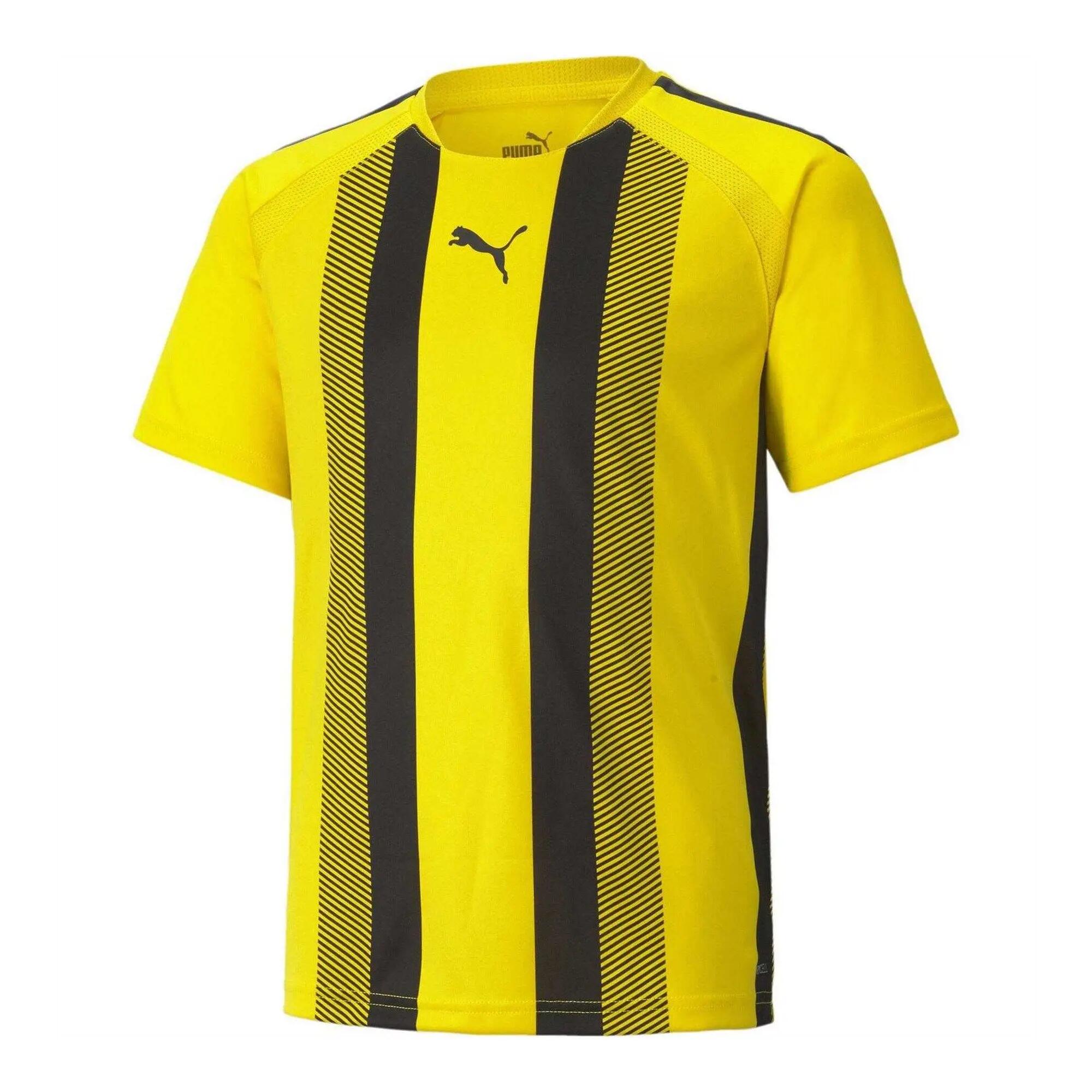 Puma Childrens/Kids Team Liga Striped Stripes Athletic T-Shirt