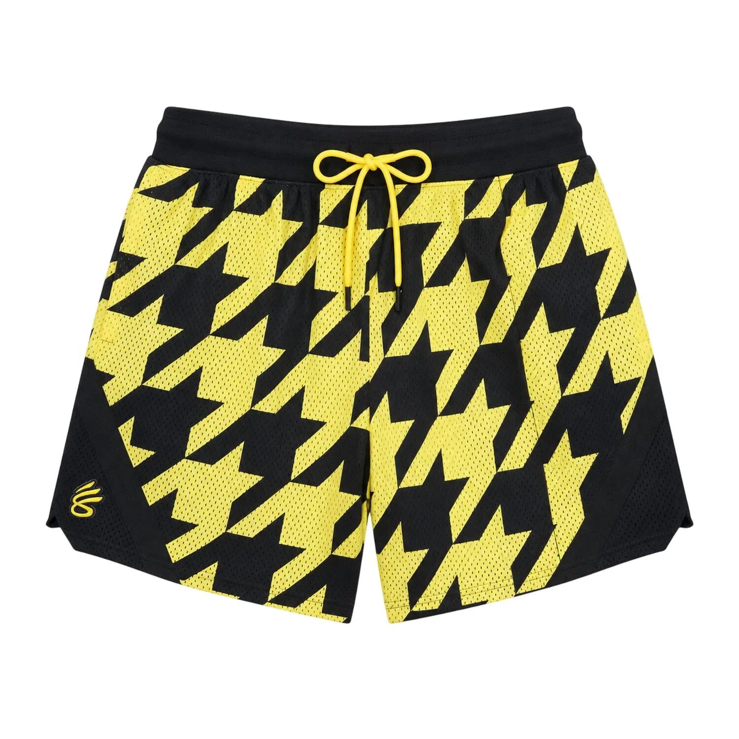 Under Armour Mens Curry Houndstooth Basketball Shorts