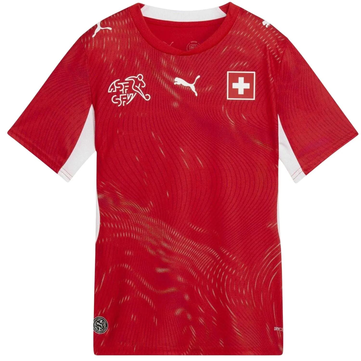 Puma Childrens/Kids World Cup 2026 Switzerland FC Home Shirt
