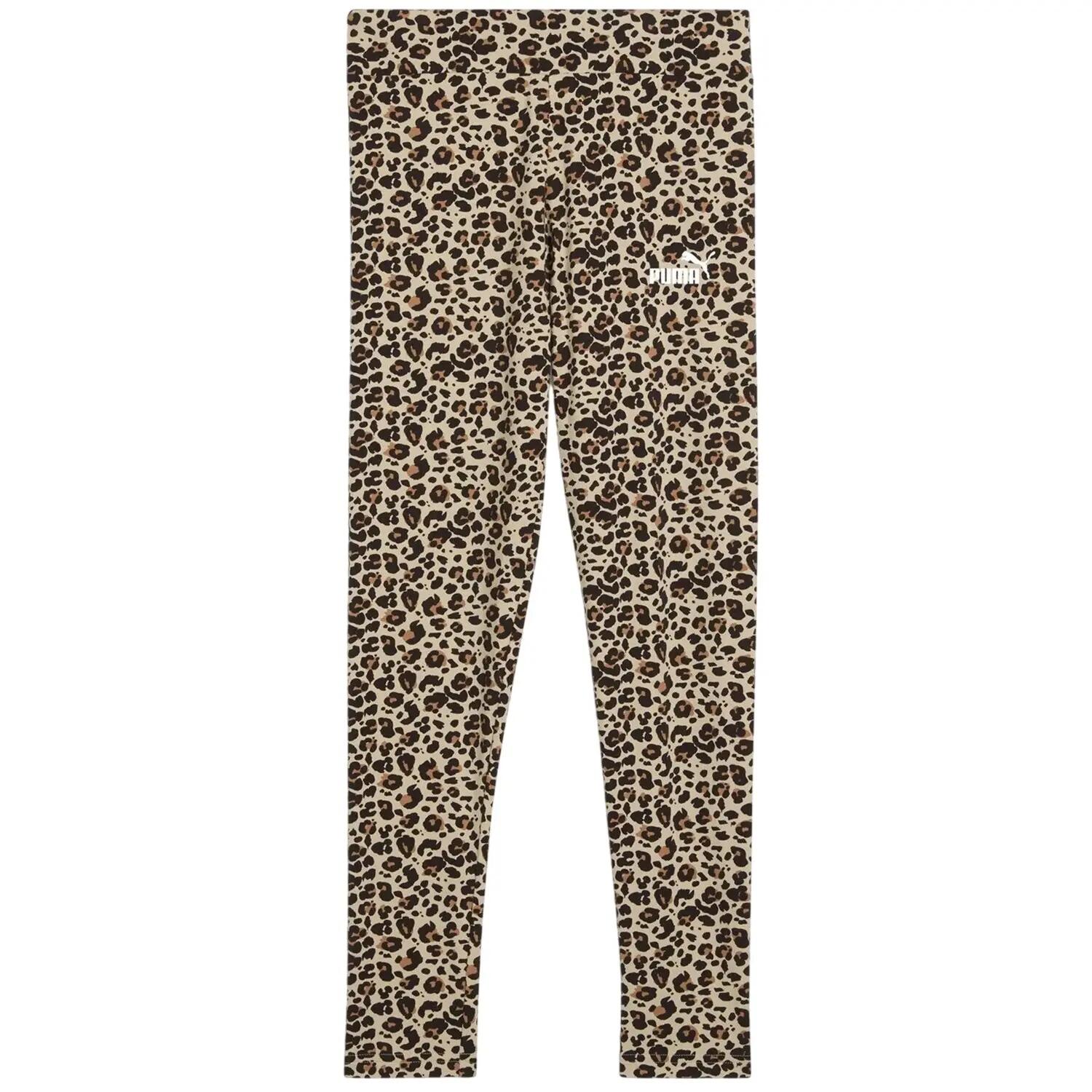 Puma Girls Leopard Print Tight Leggings