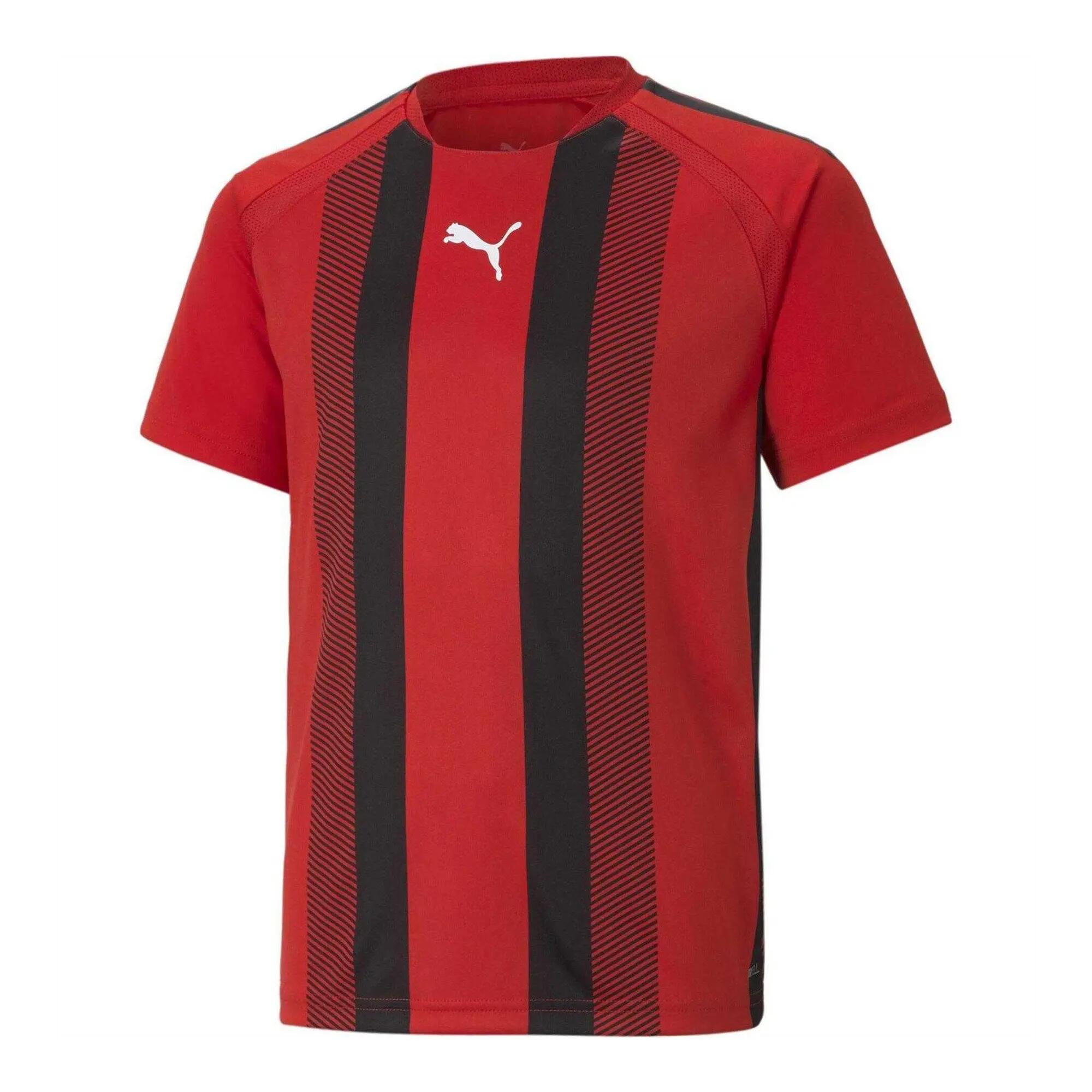 Puma Childrens/Kids Team Liga Striped Stripes Athletic T-Shirt