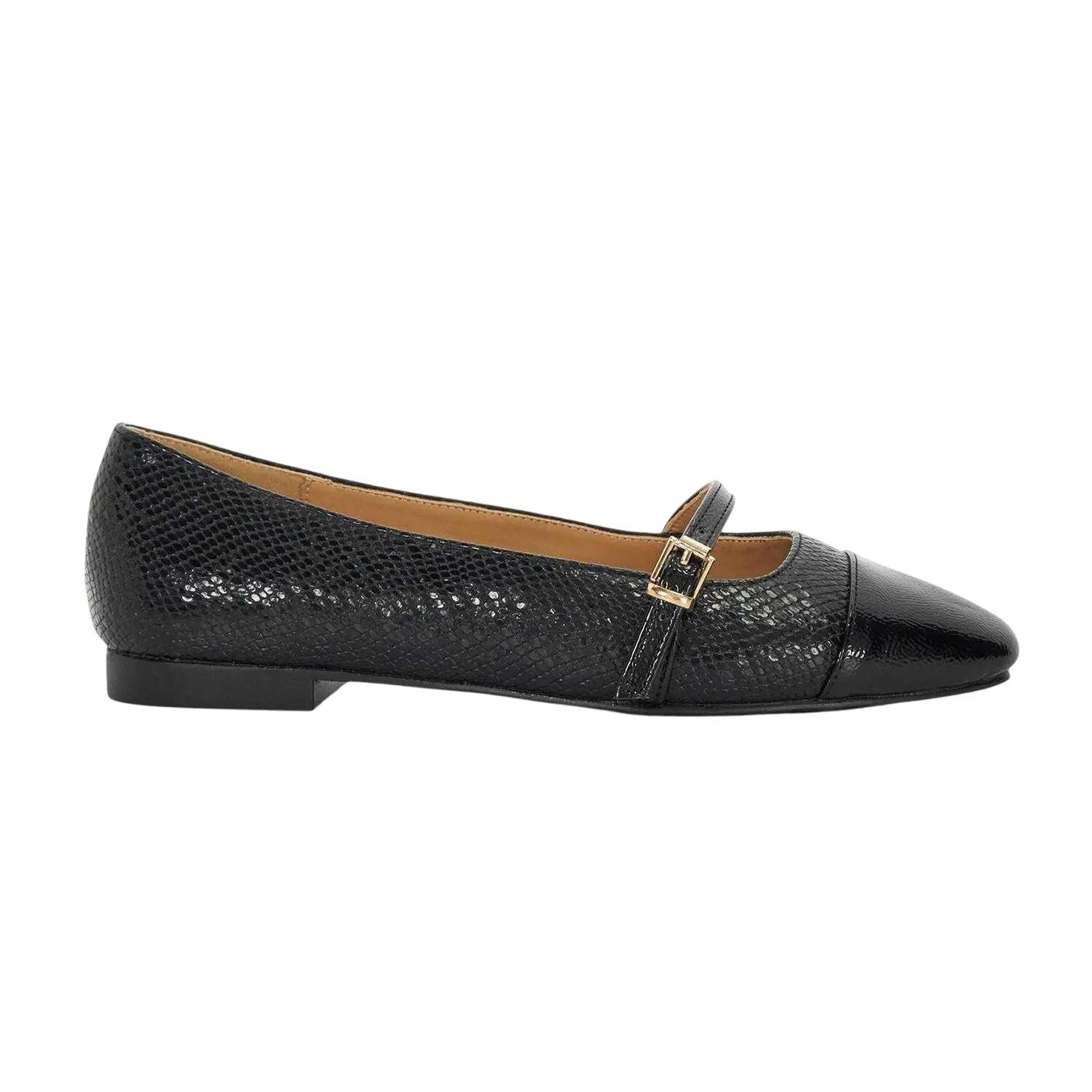 Dune London Womens/Ladies Lo Hibiski Snake Print Flat Mary Janes