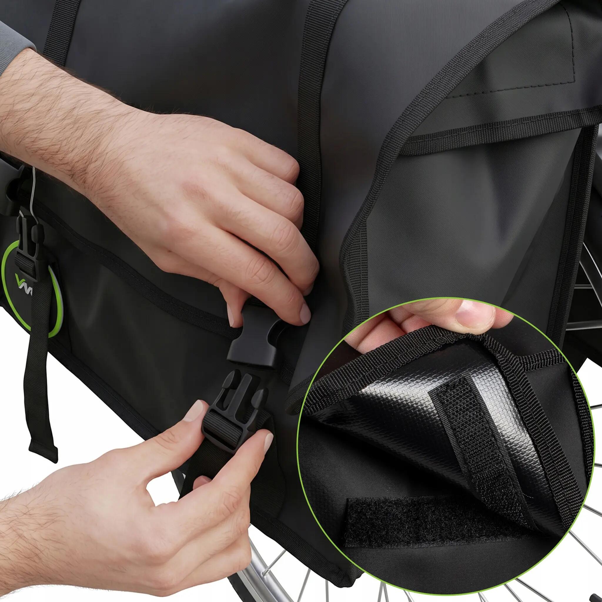 VAYOX VA0446 dubbele fietstas voor bagagedrager waterdicht 2x20L 8/16