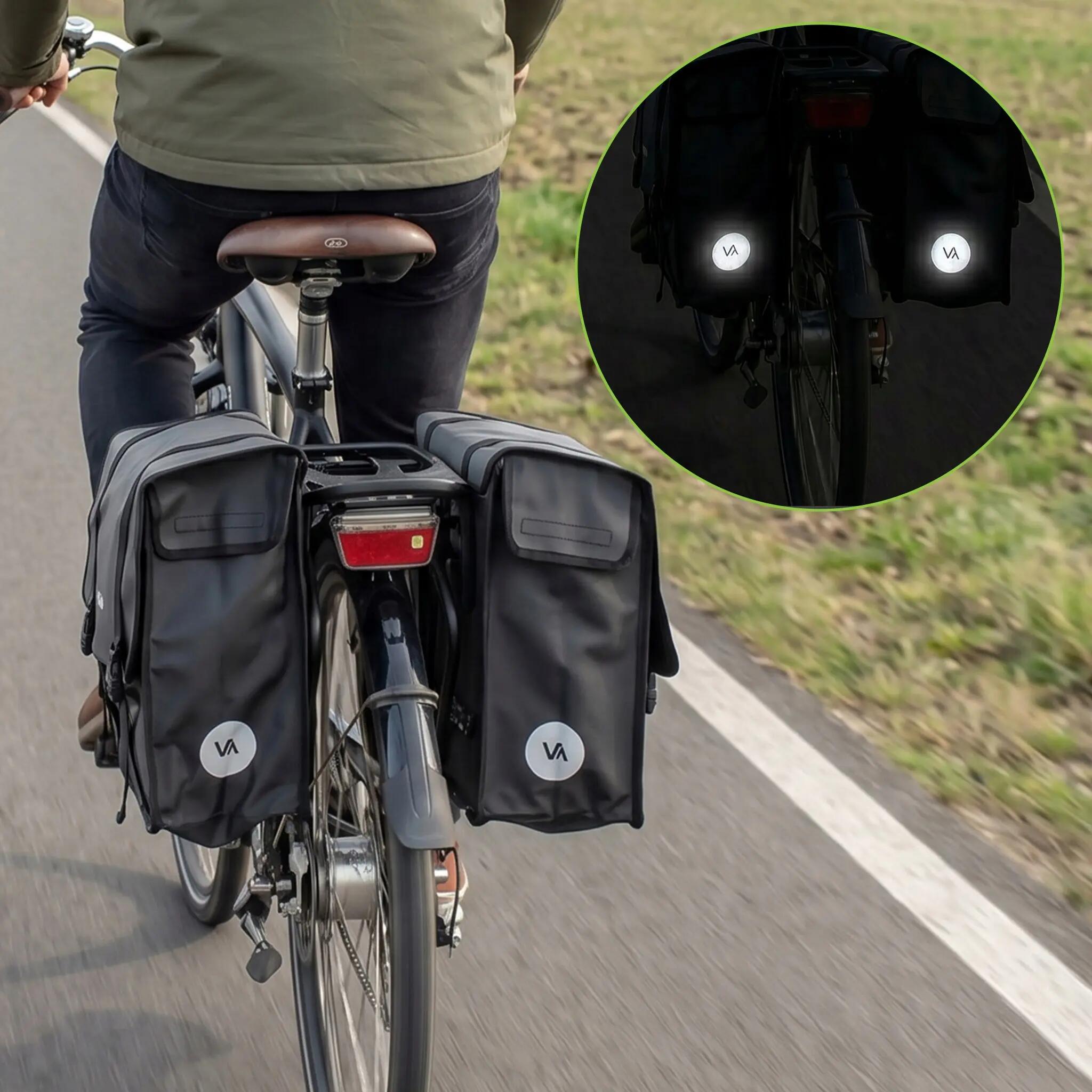 VAYOX VA0446 dubbele fietstas voor bagagedrager waterdicht 2x20L 5/16