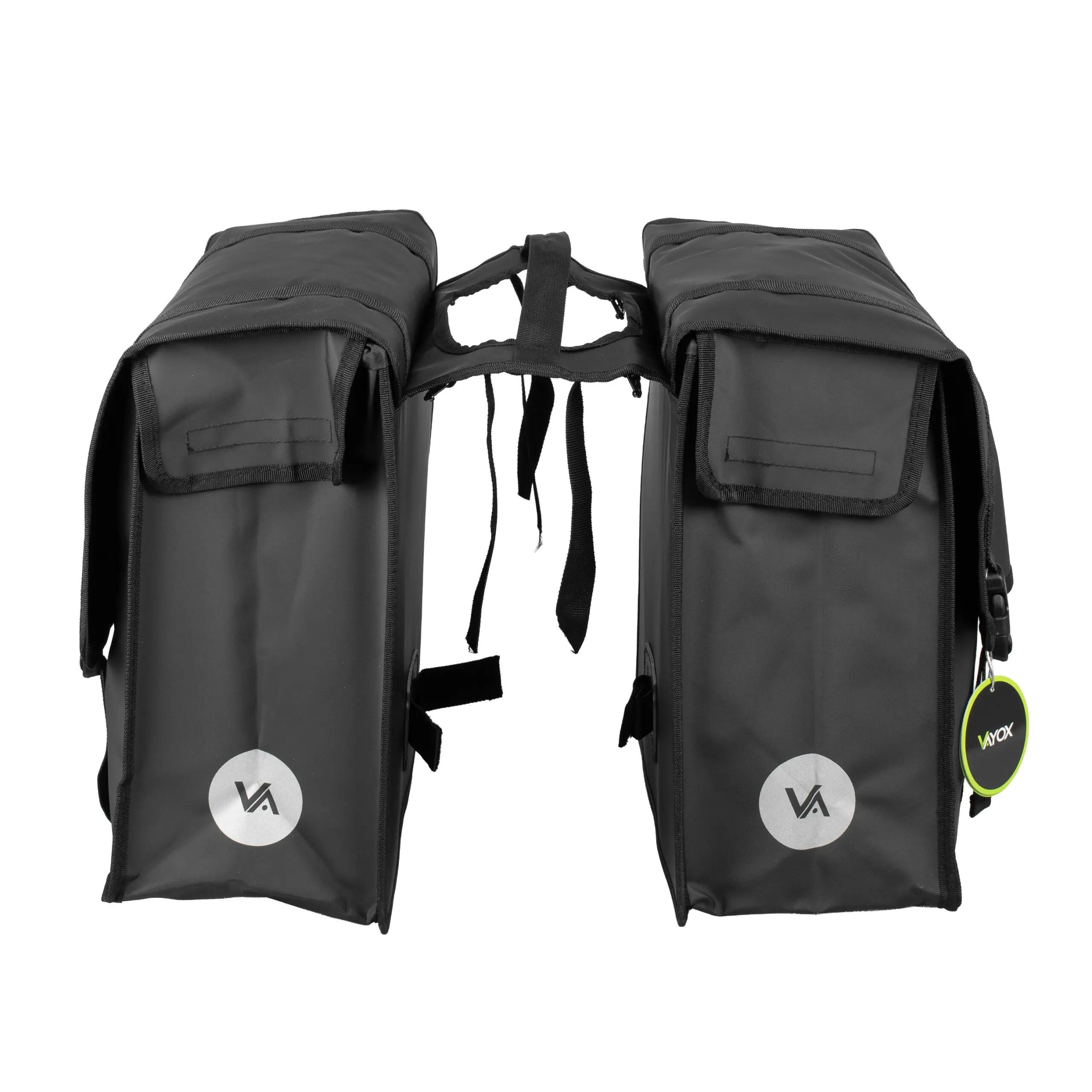 VAYOX VA0446 dubbele fietstas voor bagagedrager waterdicht 2x20L 15/16