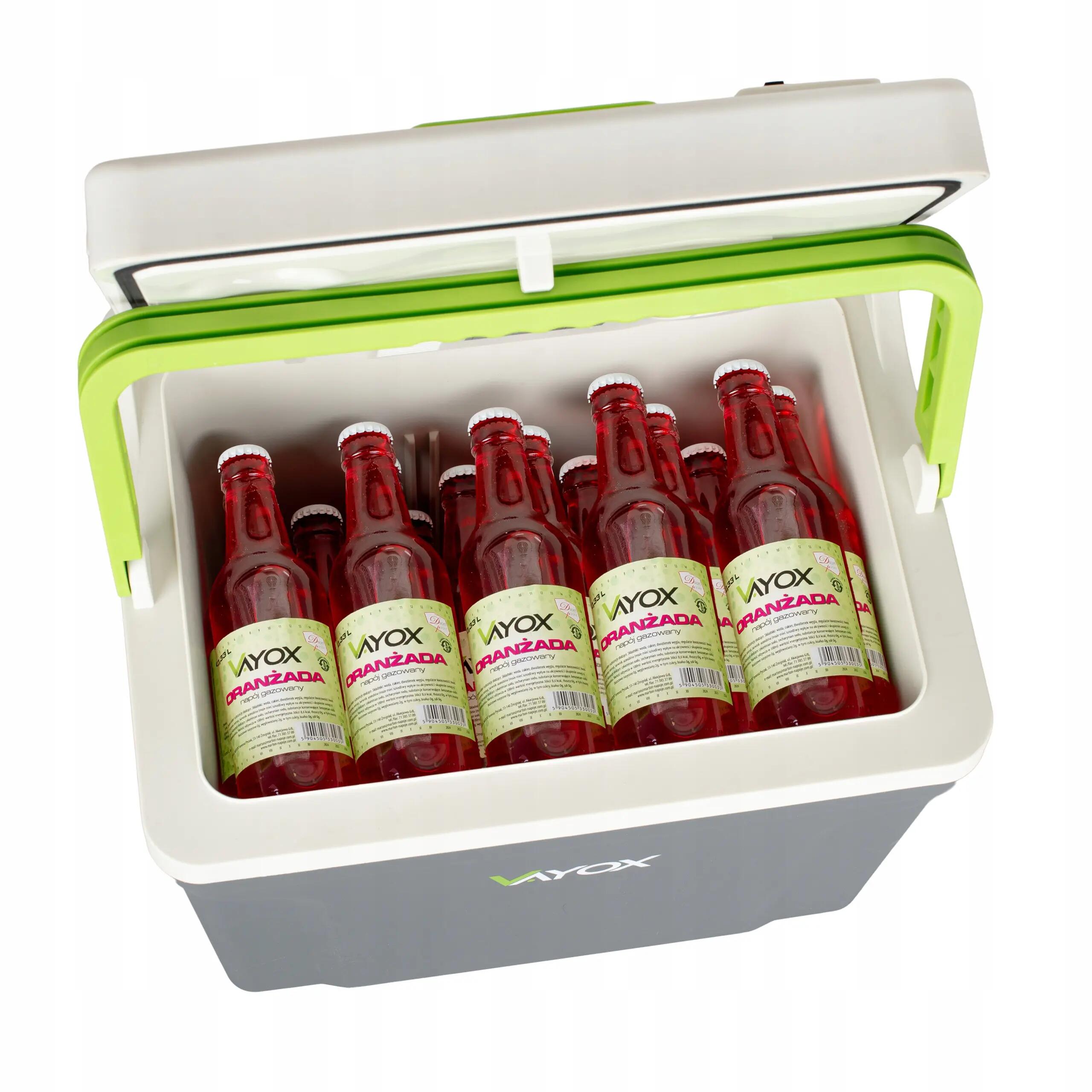 Camping-Kühlbox VAYOX VA-T27 12/230 V mit Heizfunktion, 27 L 7/16