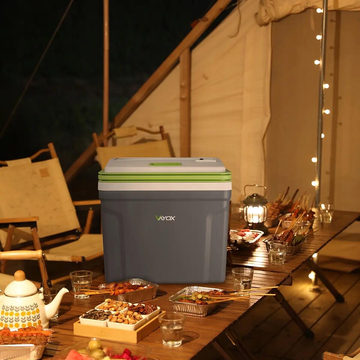 Camping-Kühlbox VAYOX VA-T27 12/230 V mit Heizfunktion, 27 L 5/16