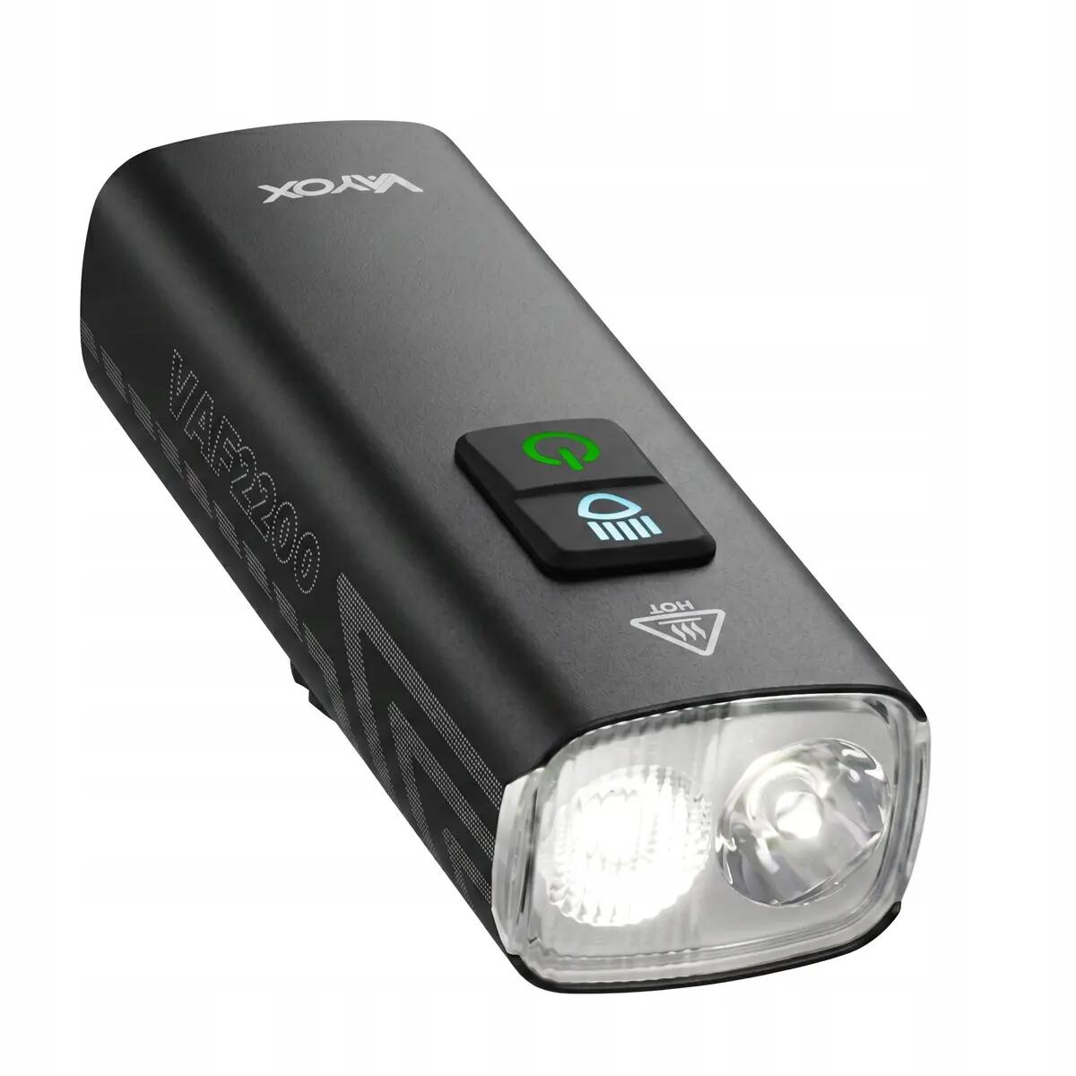 Luz frontal para bicicleta Vayox VAF2200 2200lm recarregável USB-C 13/16