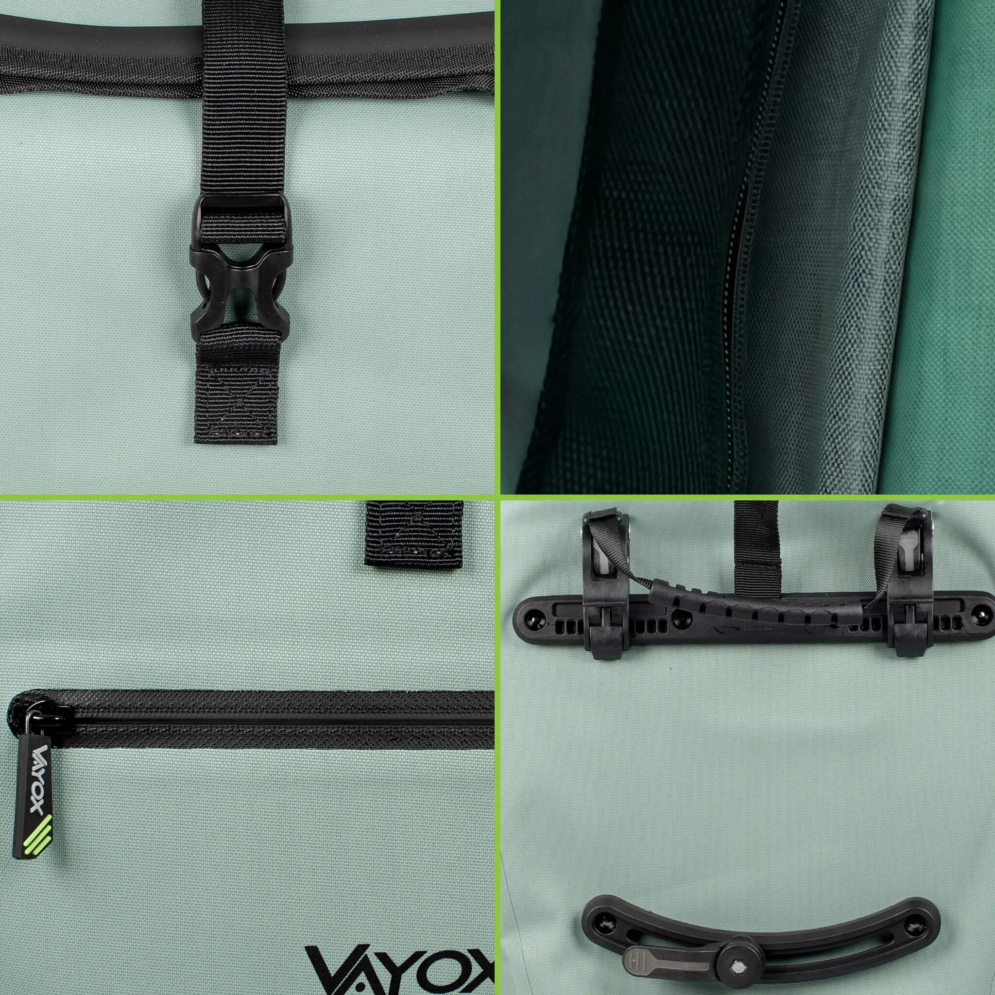 Set van 2x VAYOX VA0445 fietstas voor bagagedrager zijkant 25L 11/16