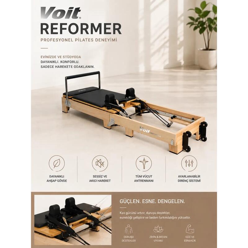 Voit Ahşap Reformer Pilates Aleti