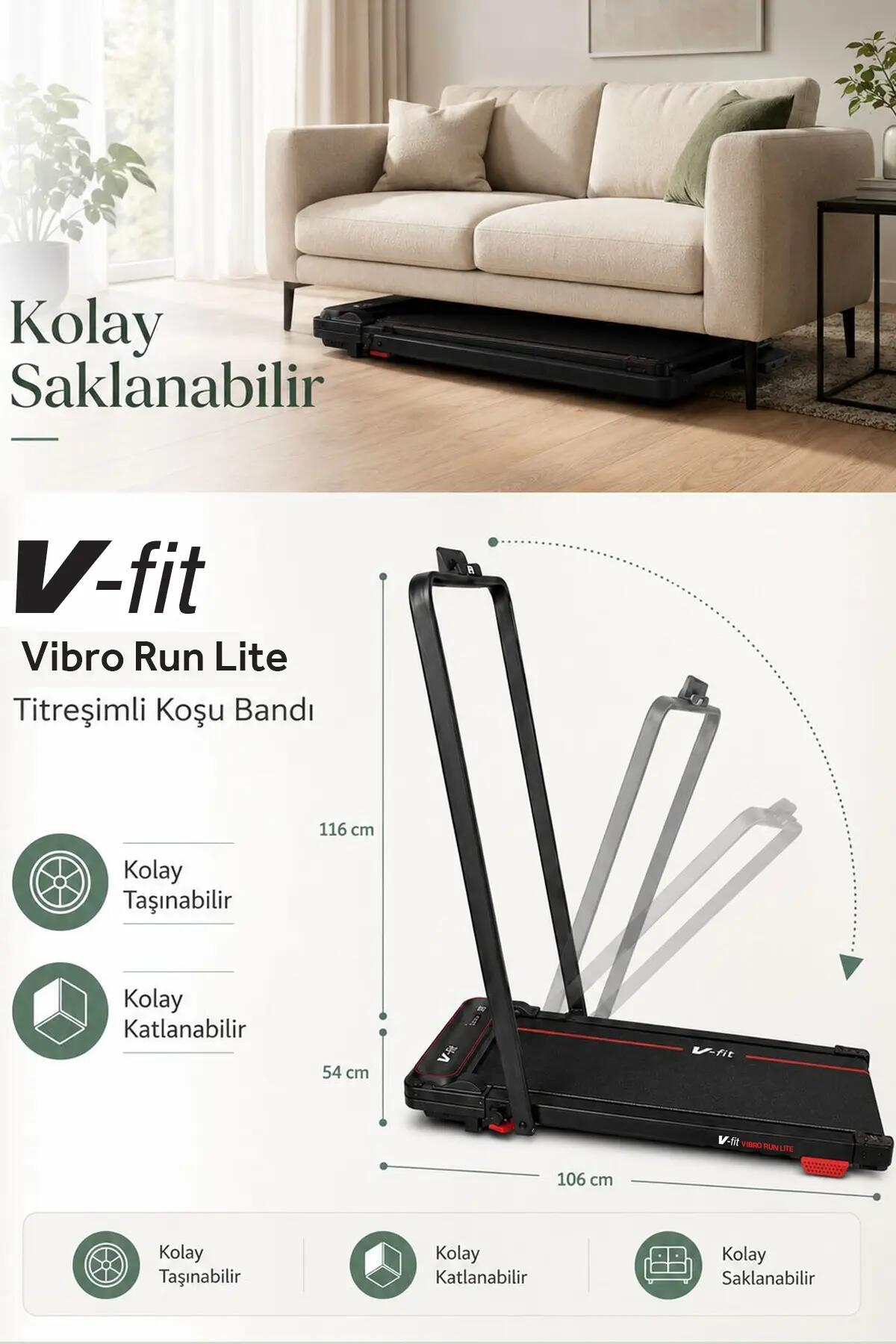 Voit V-Fit by Vibro Run Titreşimli Koşu Bandı / Loop Bant Seti Hediyeli 5/7