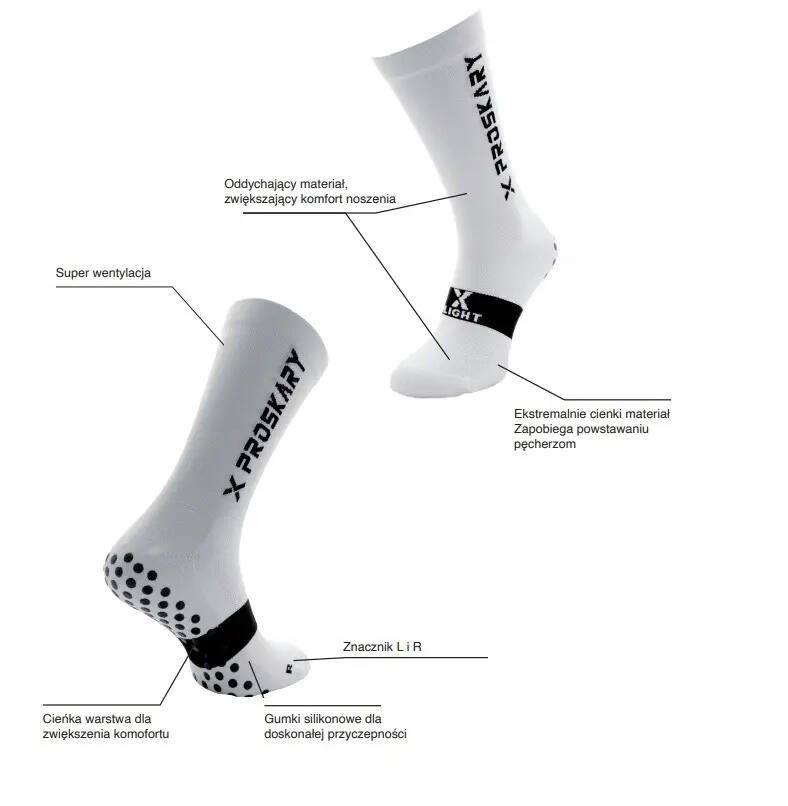 Calzini sportivi antiscivolo Proskary X-Light 9/12