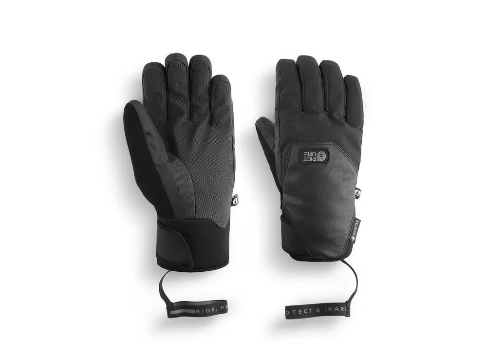 Gants - Outdoor - Unisexe - Imperméables, coupe‑vent, tactiles - Pioneer - Noir 3/5