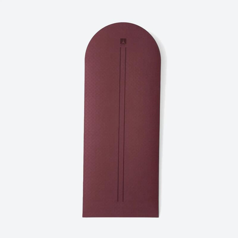 Rebuwo XL TPE Yoga ve Pilates Egzersiz Matı 5 mm - Gül Kurusu