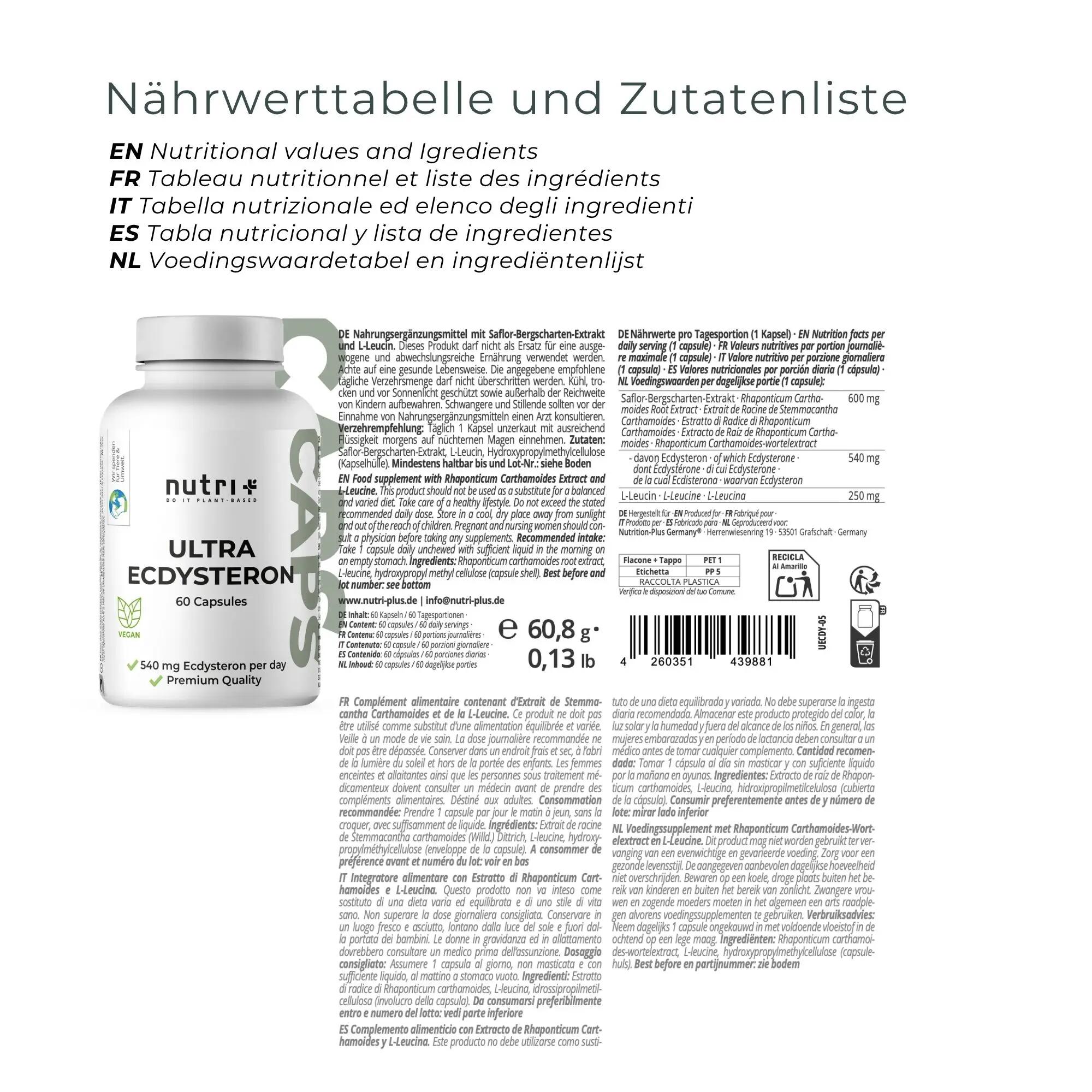 Ultra Ecdysteron - 60 Kapseln 2/5