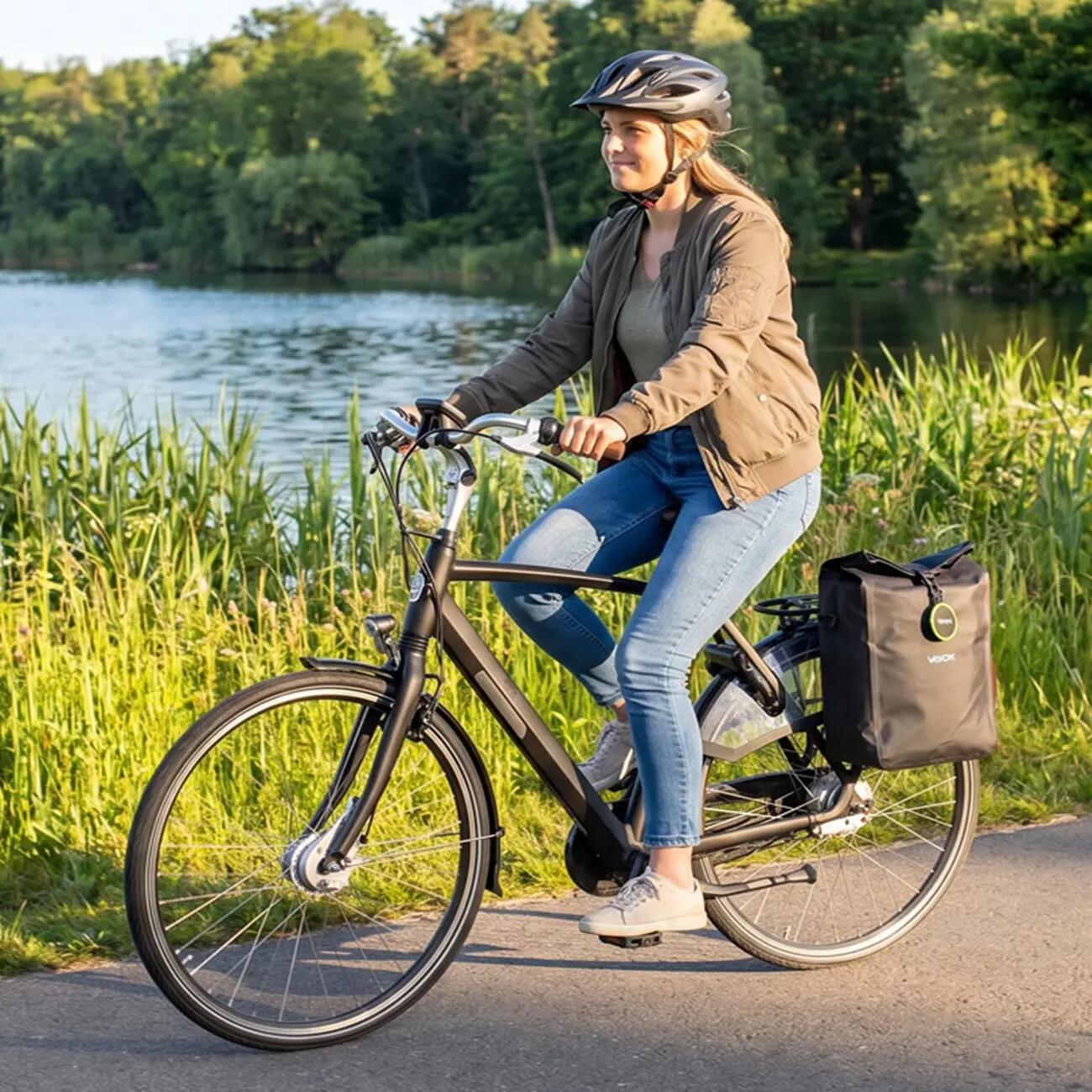 Zestaw 2x sakwa rowerowa na bagażnik VAYOX VA0444 boczna 25L 10/16