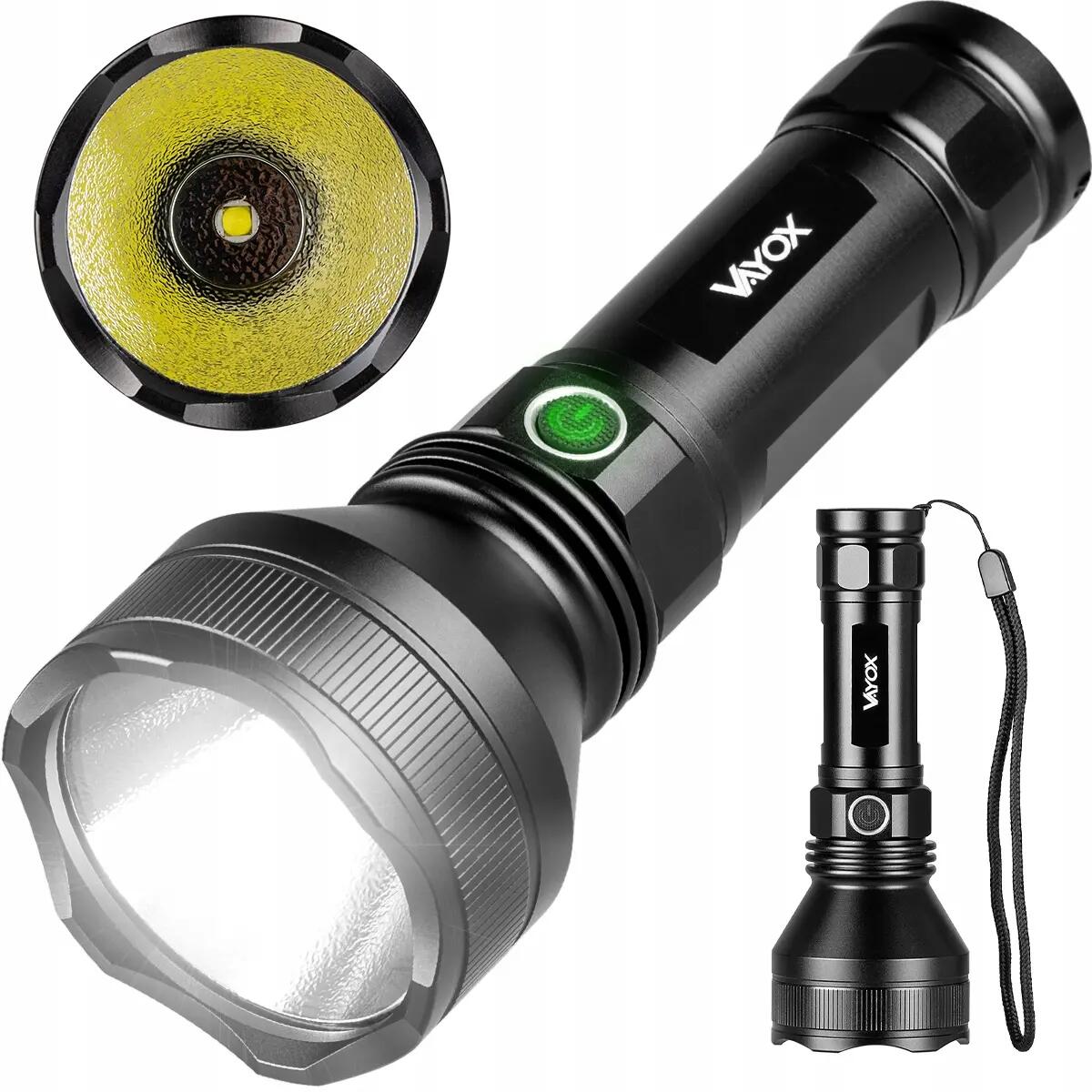 Vayox VA0109 USB-C Zaklamp 6500K 1900lm 10/16