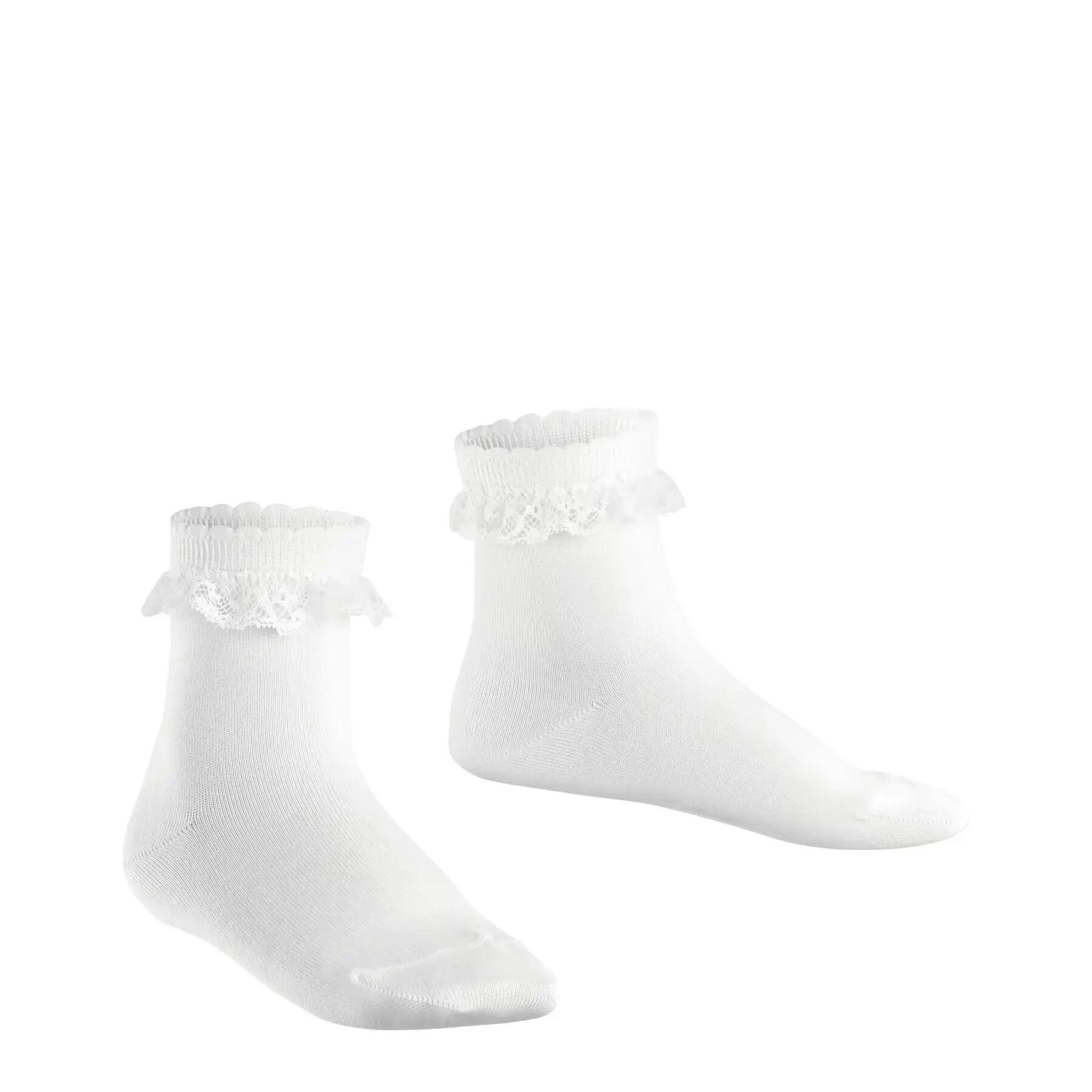 Chaussettes coton enfant Falke Romantic Lace 2/11