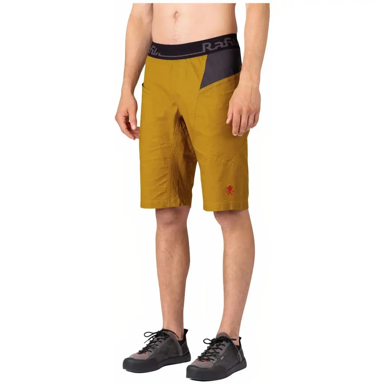 Herren-Klettershorts aus Baumwolle RAFIKI gelb 4/7