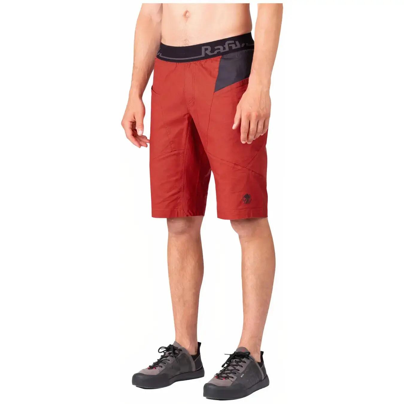 Pantalones cortos de escalada de algodón para hombre RAFIKI rojo 4/7