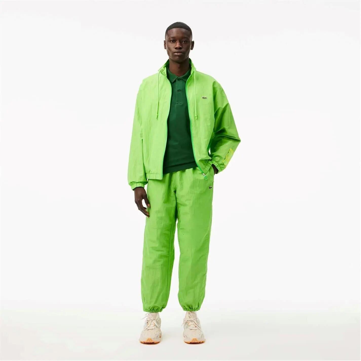 Maglietta Polo Misto Cotone Uomo Lacoste Verde 4/5