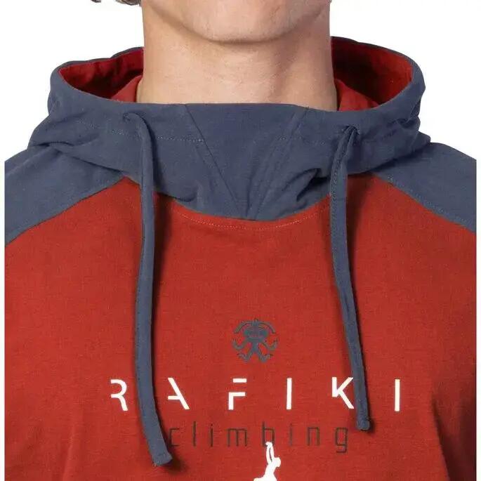 Sweat à capuche en coton pour homme, capuche réglable et logo Rafiki imprimé 7/7